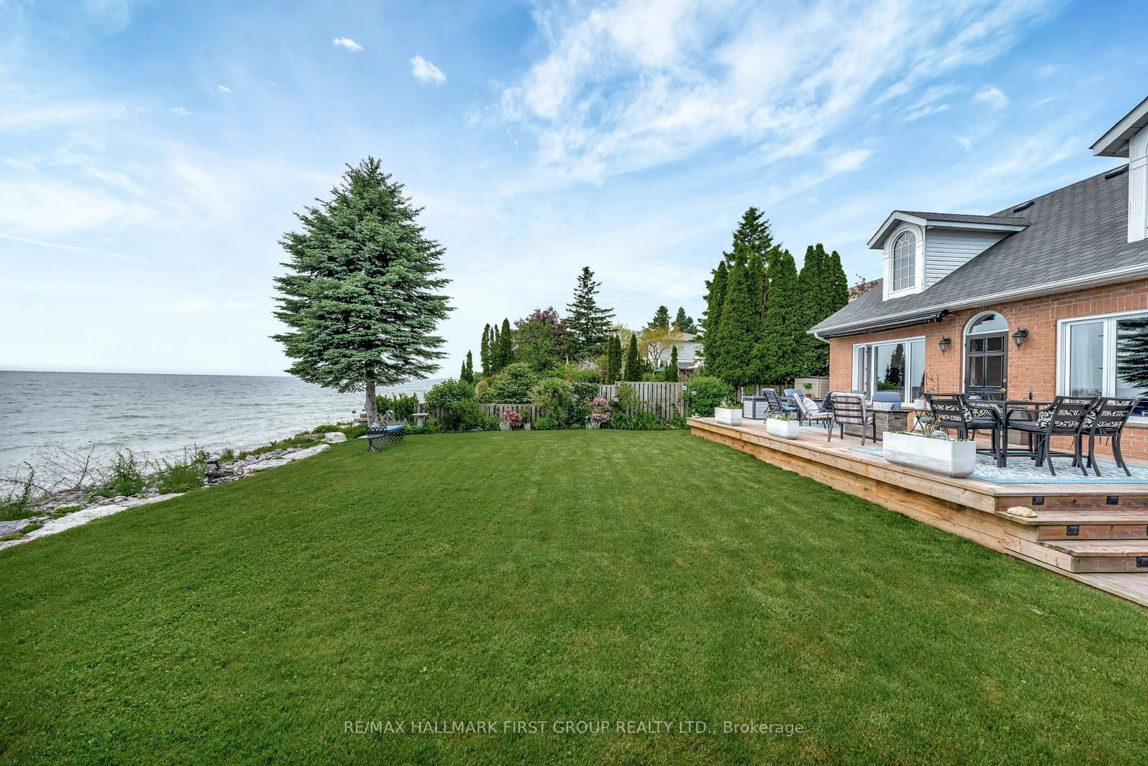 A pic from outside/outdoor area/front of a property/back of a property/a pic from drone, water/lake/river/ocean view for 43 Tremaine Terrace, Cobourg Ontario K9A 5A7