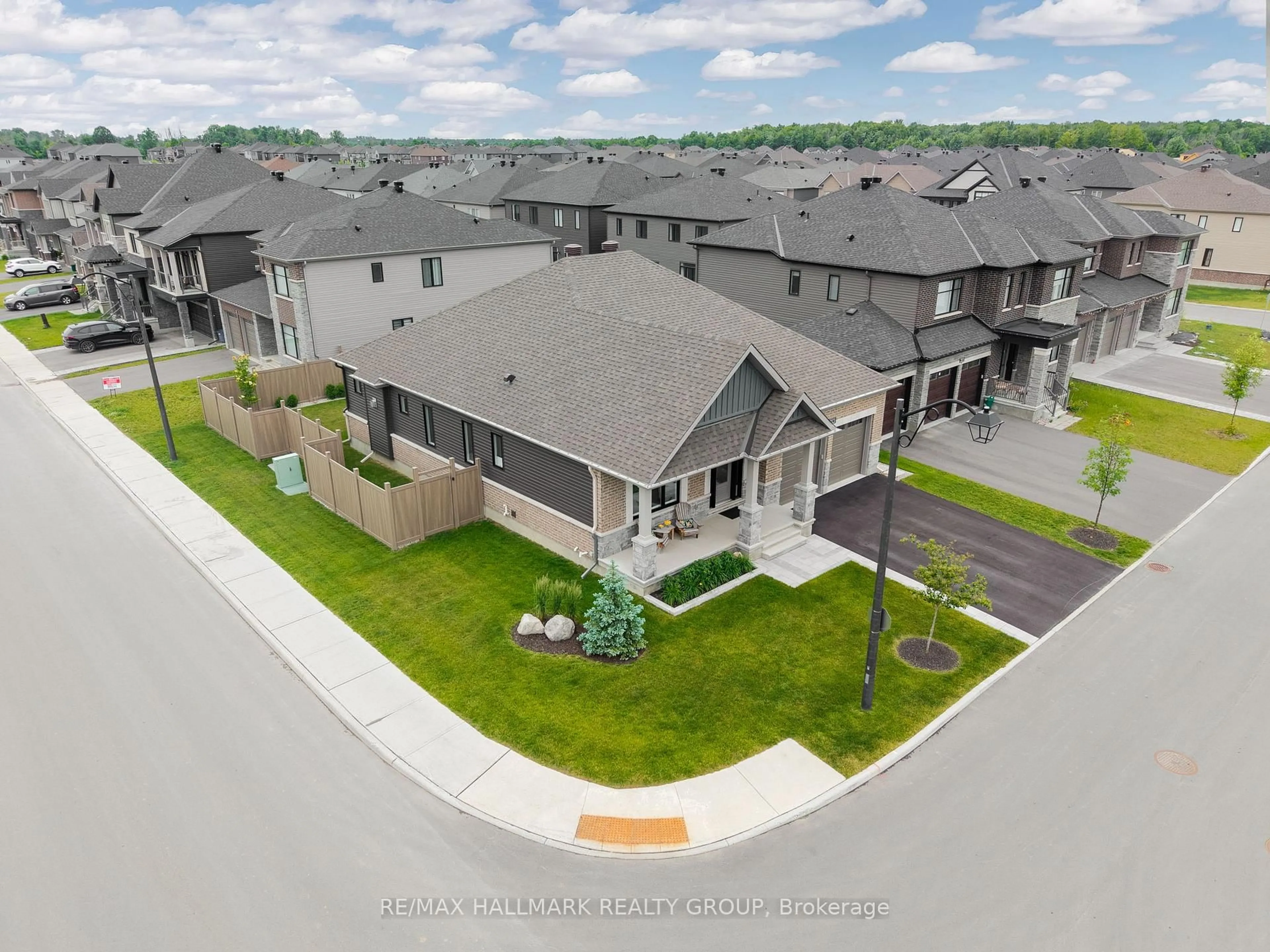 A pic from outside/outdoor area/front of a property/back of a property/a pic from drone, mountain view for 213 Skipper Dr, Ottawa Ontario K4M 0N1