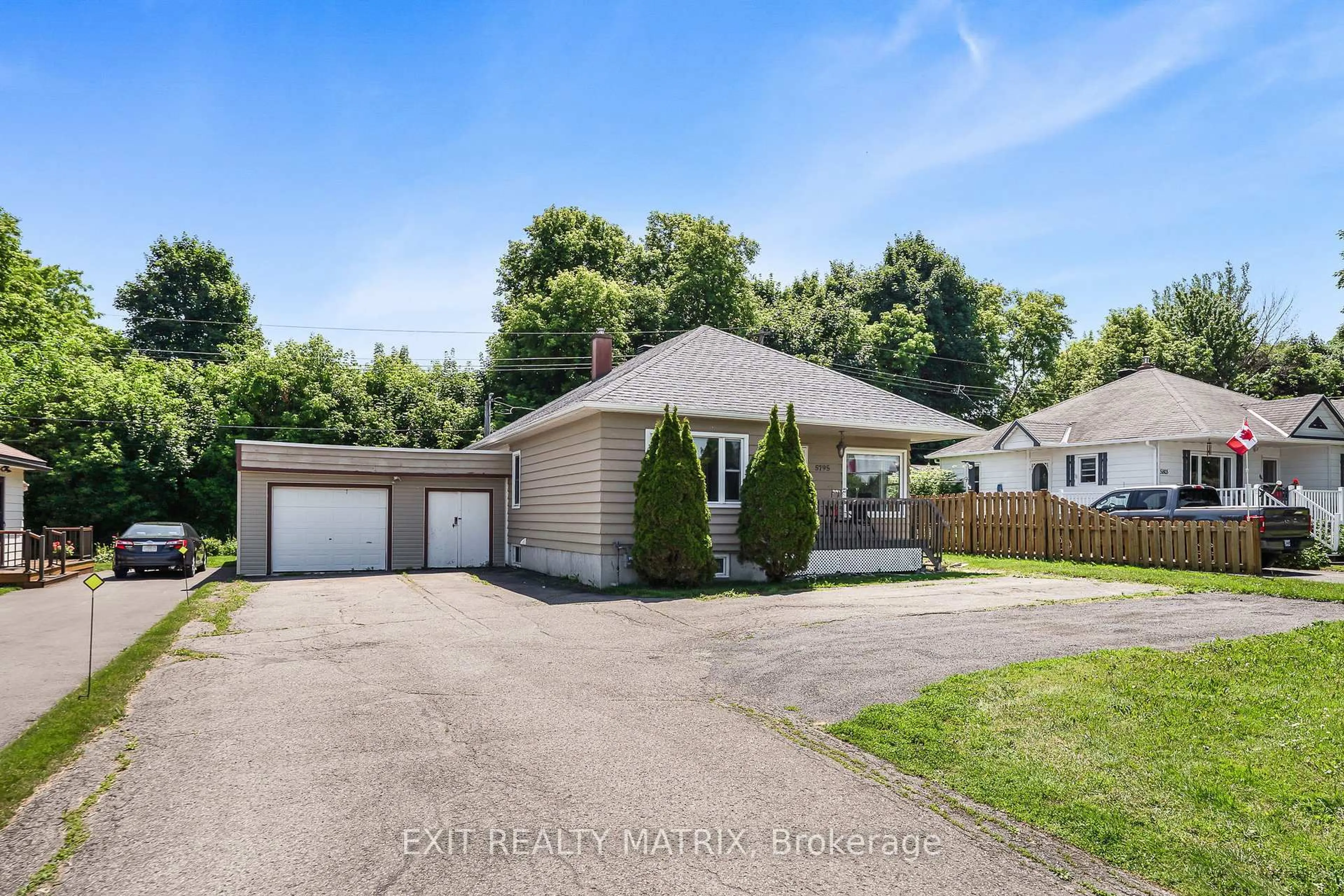 A pic from outside/outdoor area/front of a property/back of a property/a pic from drone, street for 5795 Highway 34 Rd, Champlain Ontario K0B 1A0
