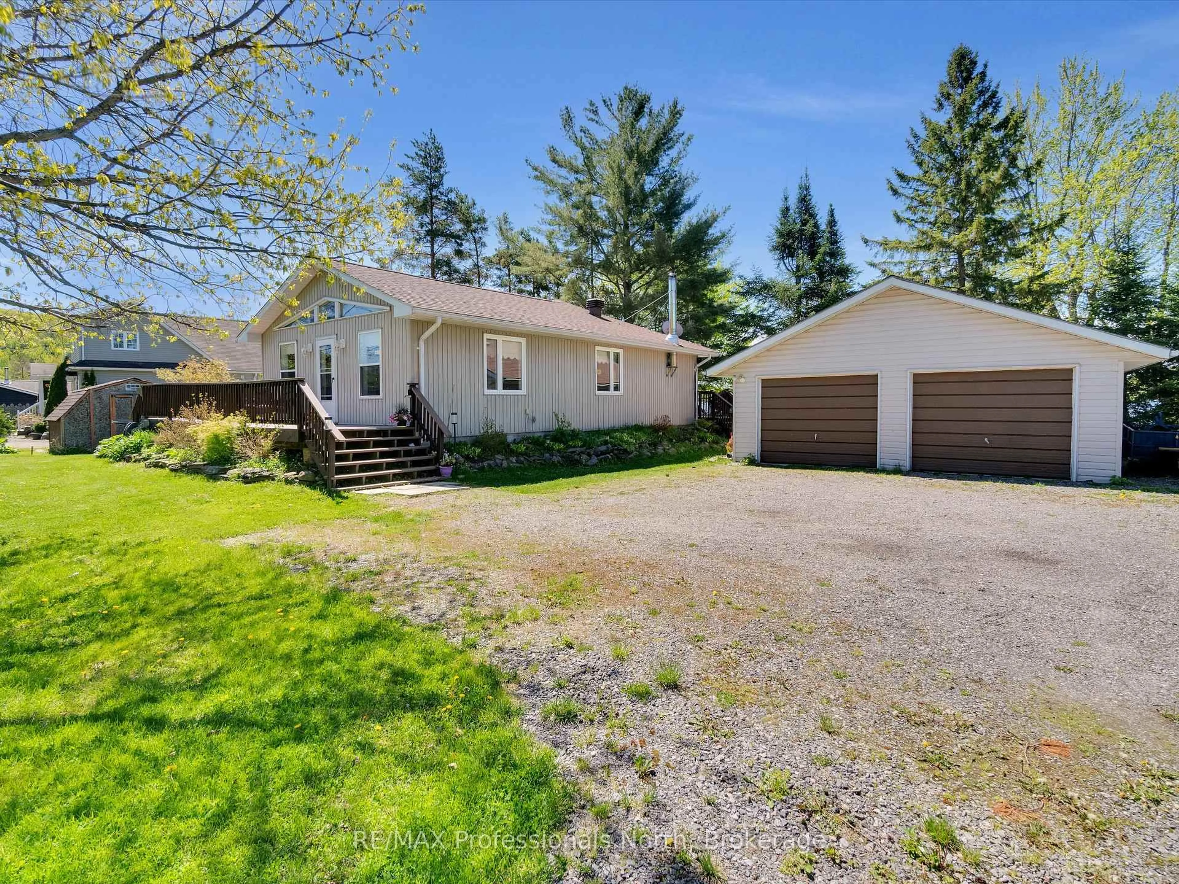 A pic from outside/outdoor area/front of a property/back of a property/a pic from drone, street for 1020 Cove Rd, Muskoka Lakes Ontario P0B 1M0