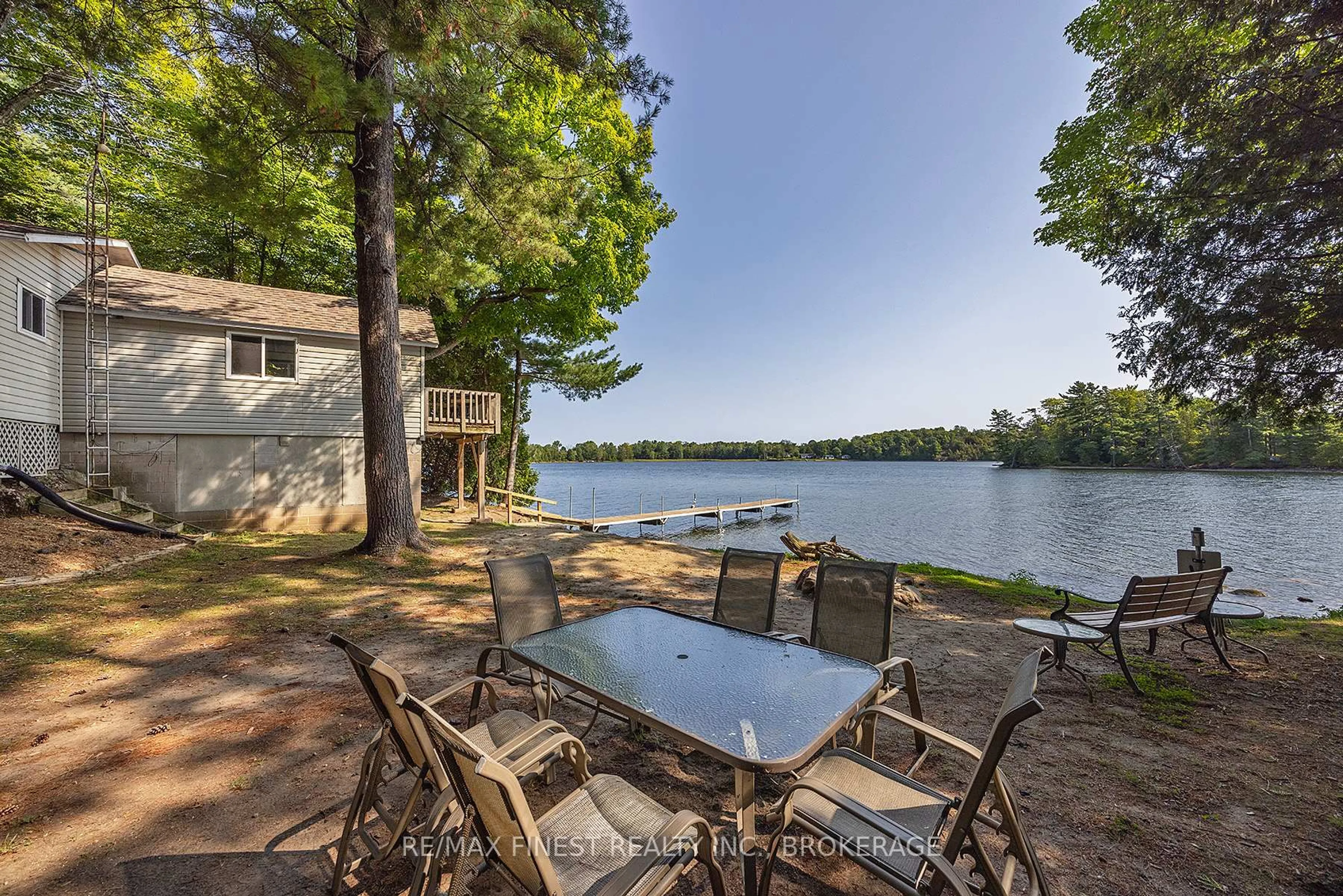 Patio, water/lake/river/ocean view for 805 Burns Lane, Godfrey Ontario K0H 1T0