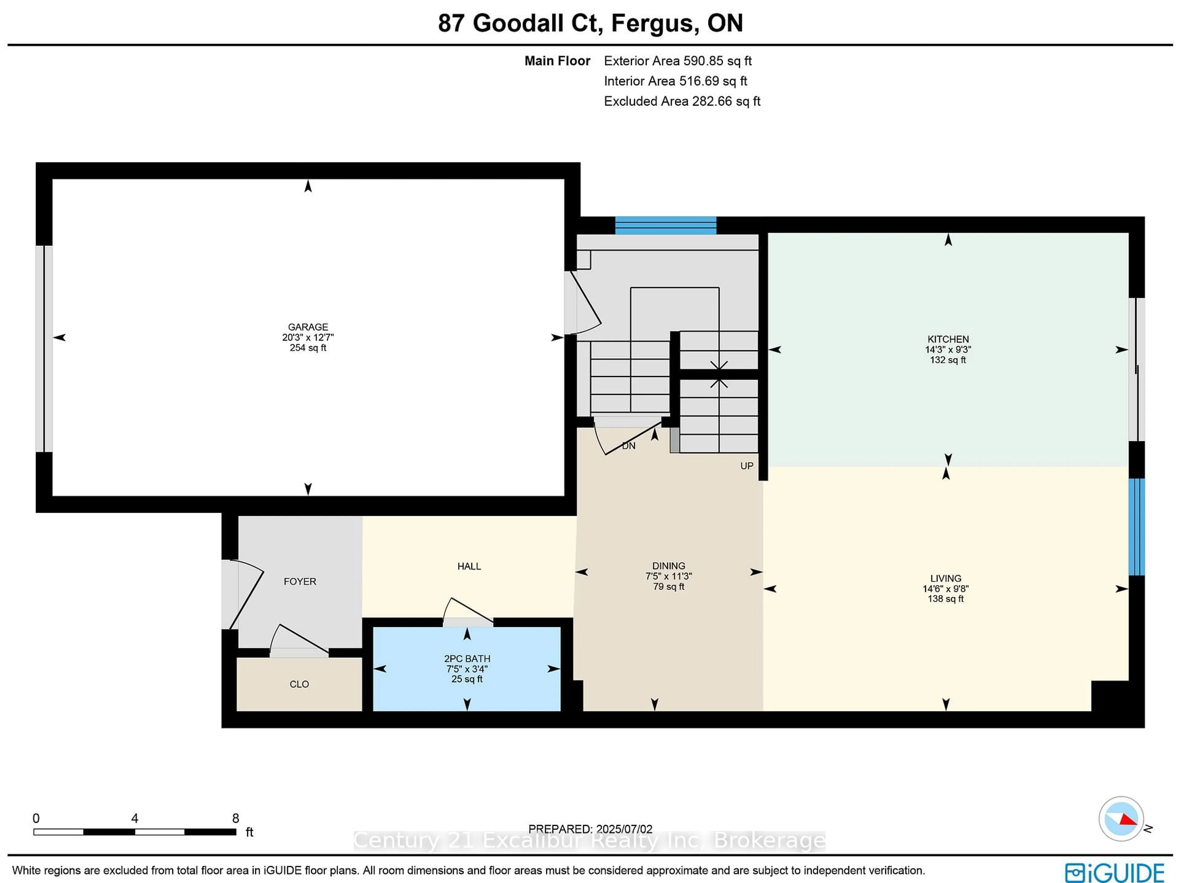 Floor plan for 87 Goodall Crt, Centre Wellington Ontario N1M 0C8