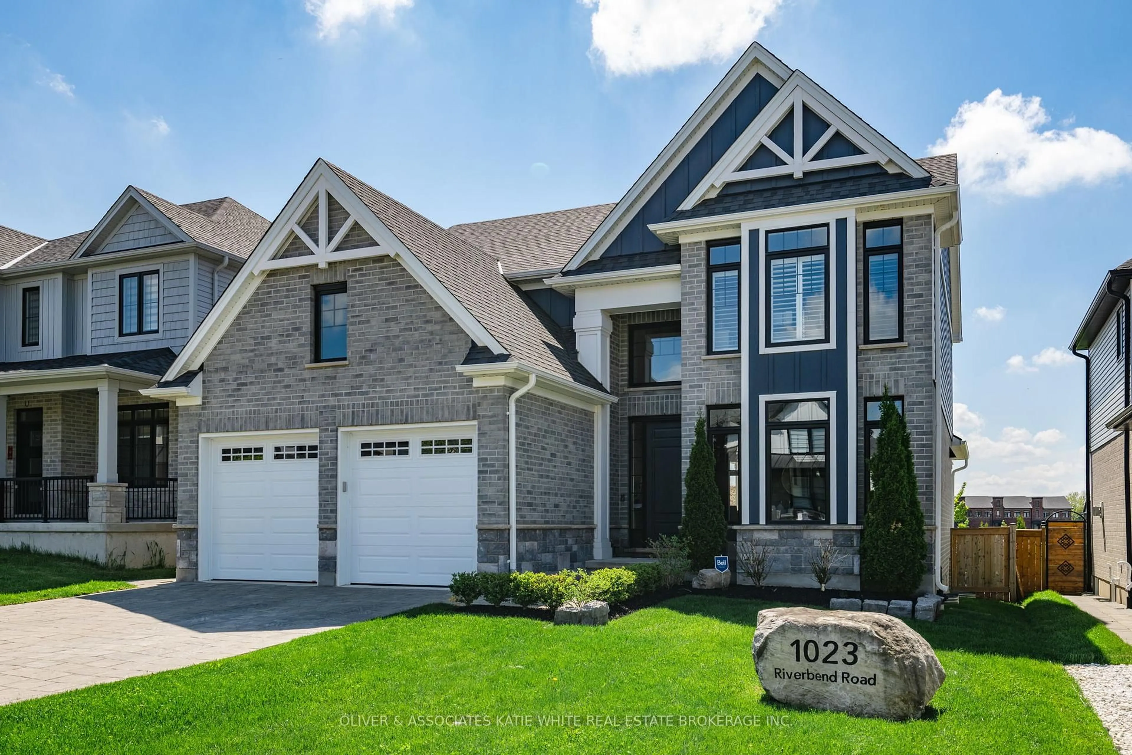 Home with brick exterior material, street for 1023 Riverbend Rd, London South Ontario N6K 4Z3