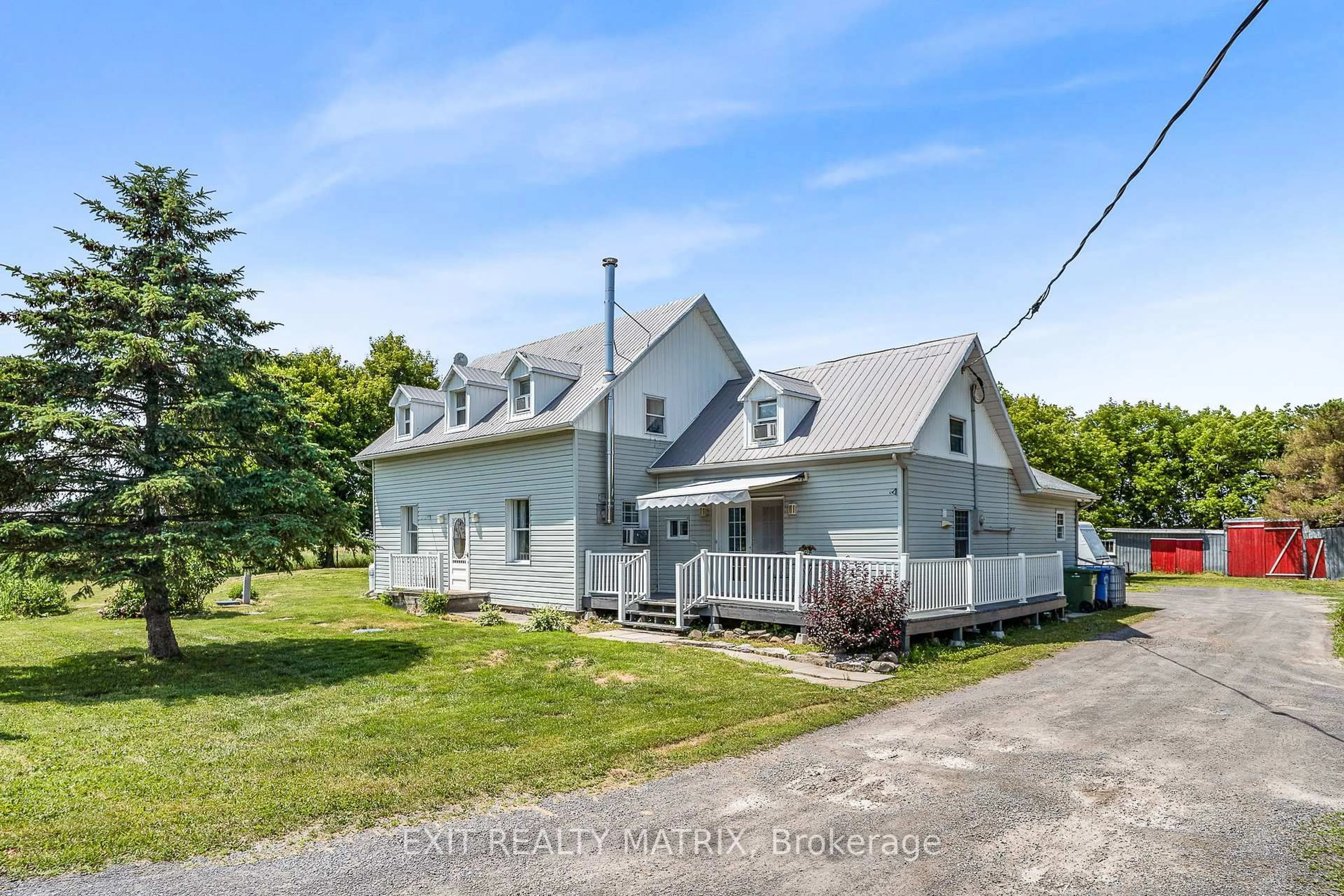 A pic from outside/outdoor area/front of a property/back of a property/a pic from drone, street for 2730 Ritchance Rd, Champlain Ontario K0B 1A0