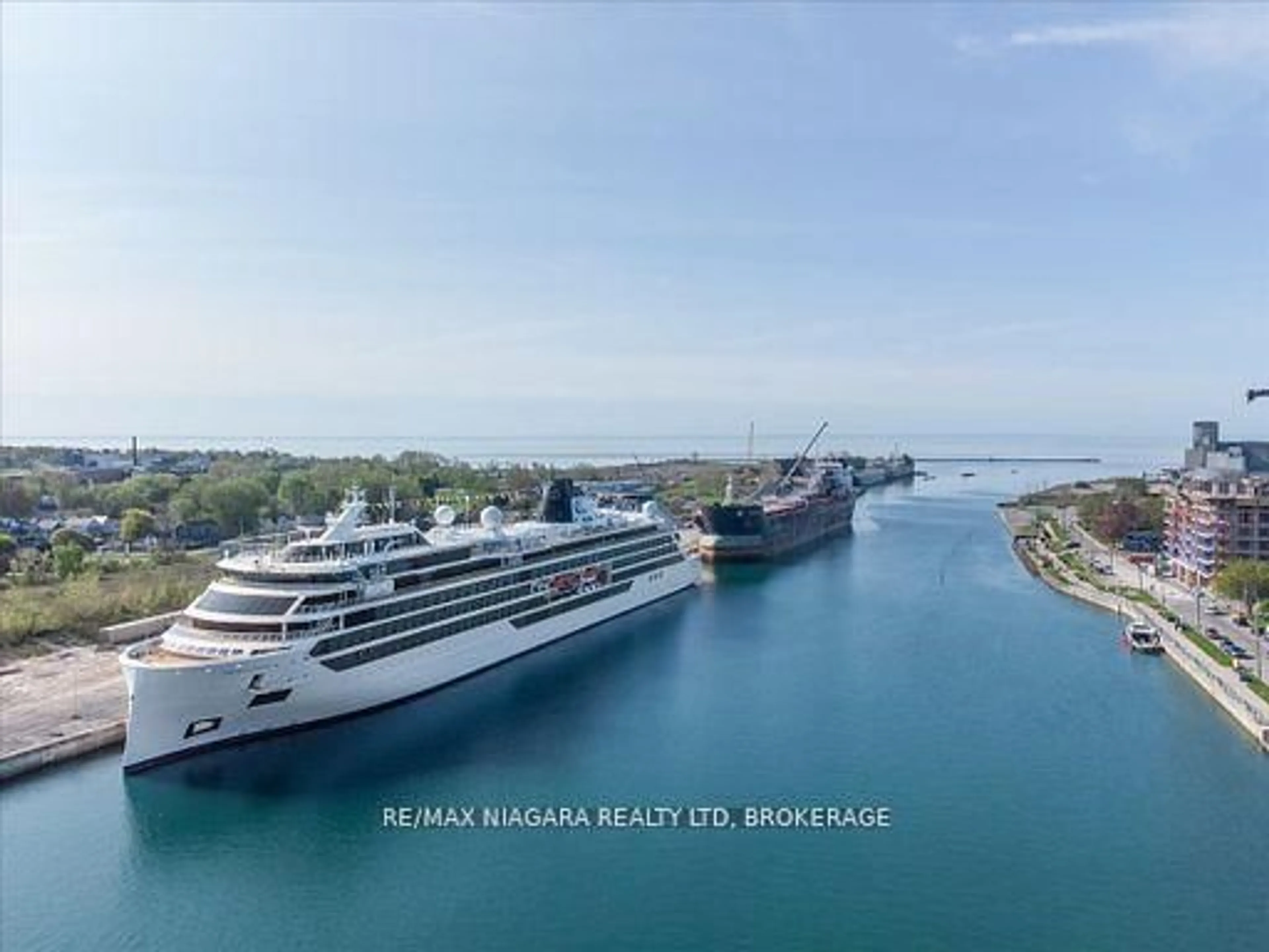 A pic from outside/outdoor area/front of a property/back of a property/a pic from drone, water/lake/river/ocean view for 18 Rosemount Ave, Port Colborne Ontario L3K 5P7