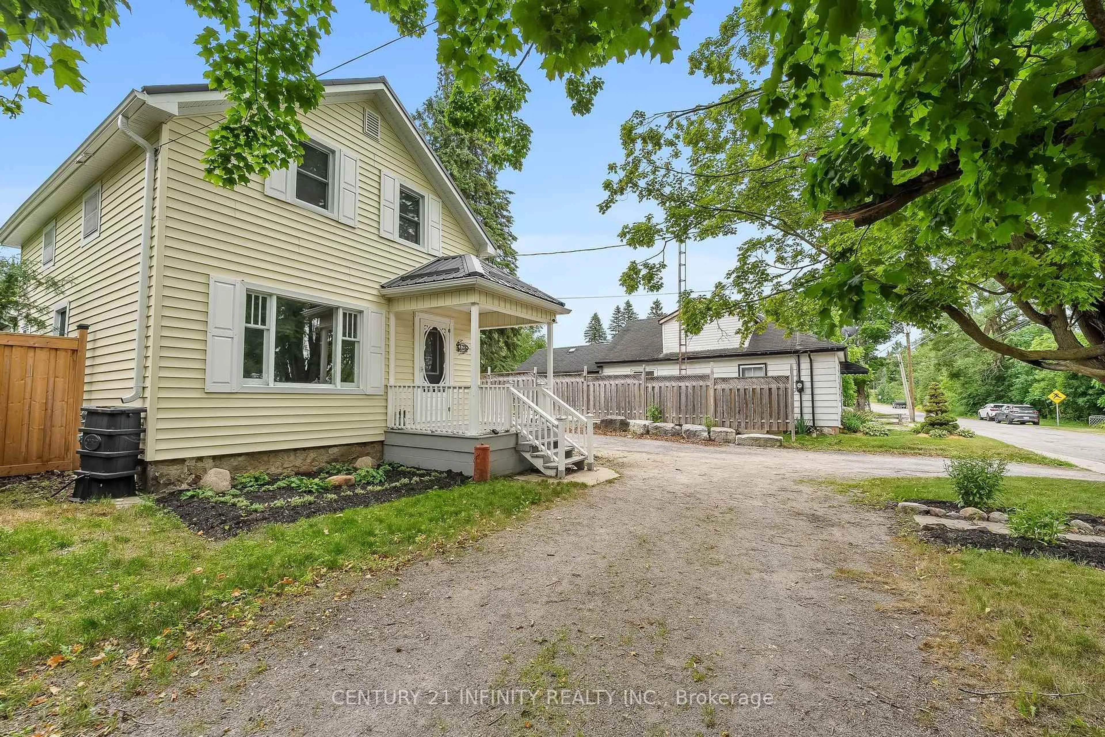 A pic from outside/outdoor area/front of a property/back of a property/a pic from drone, street for 128 Glengarry Rd, Kawartha Lakes Ontario L0A 1A0