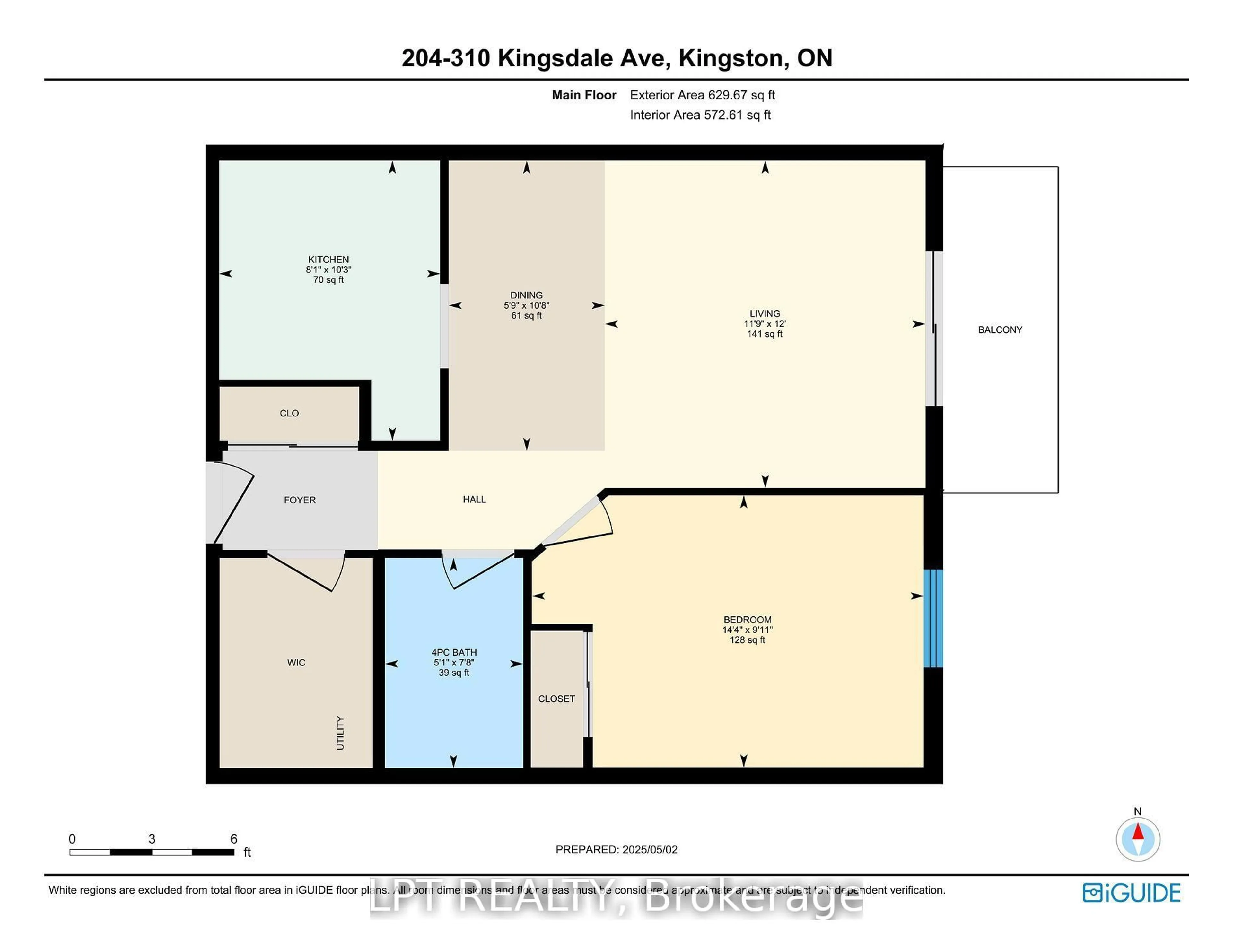 Floor plan for 310 Kingsdale Ave #204, Kingston Ontario K7M 8S1