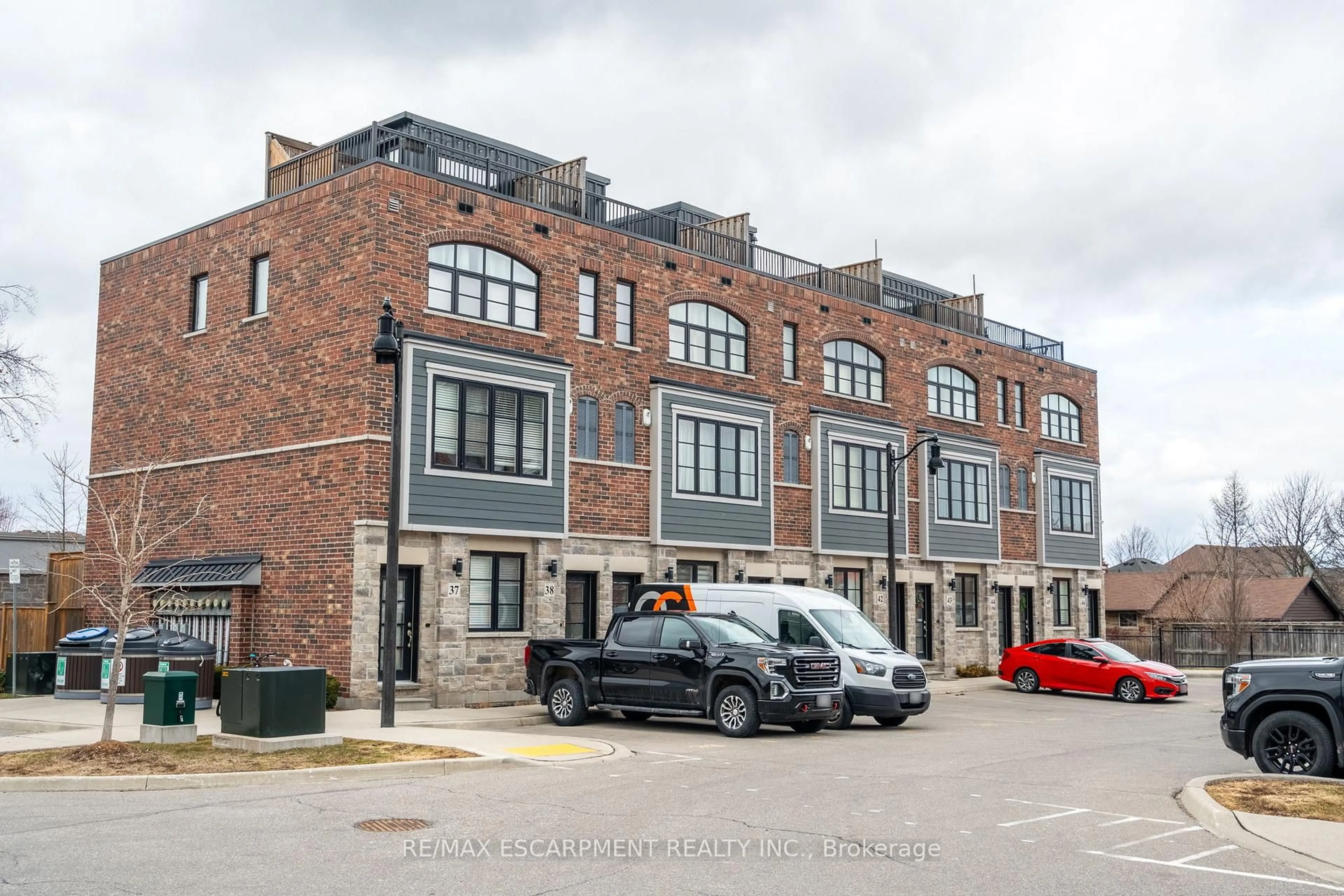 Home with brick exterior material, street for 219 Dundas St #45, Hamilton Ontario L8B 1V9