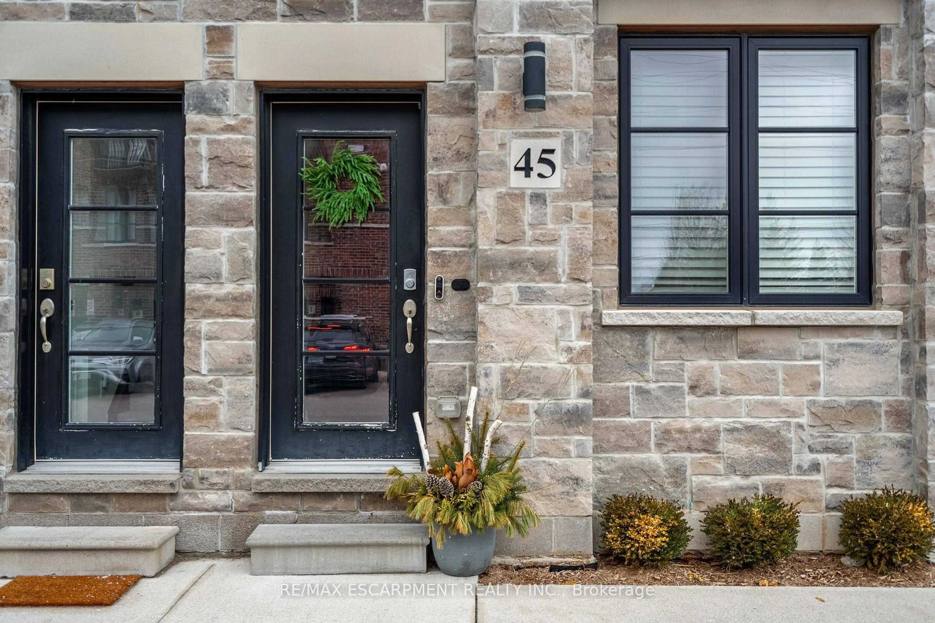 Home with brick exterior material, street for 219 Dundas St #45, Hamilton Ontario L8B 1V9