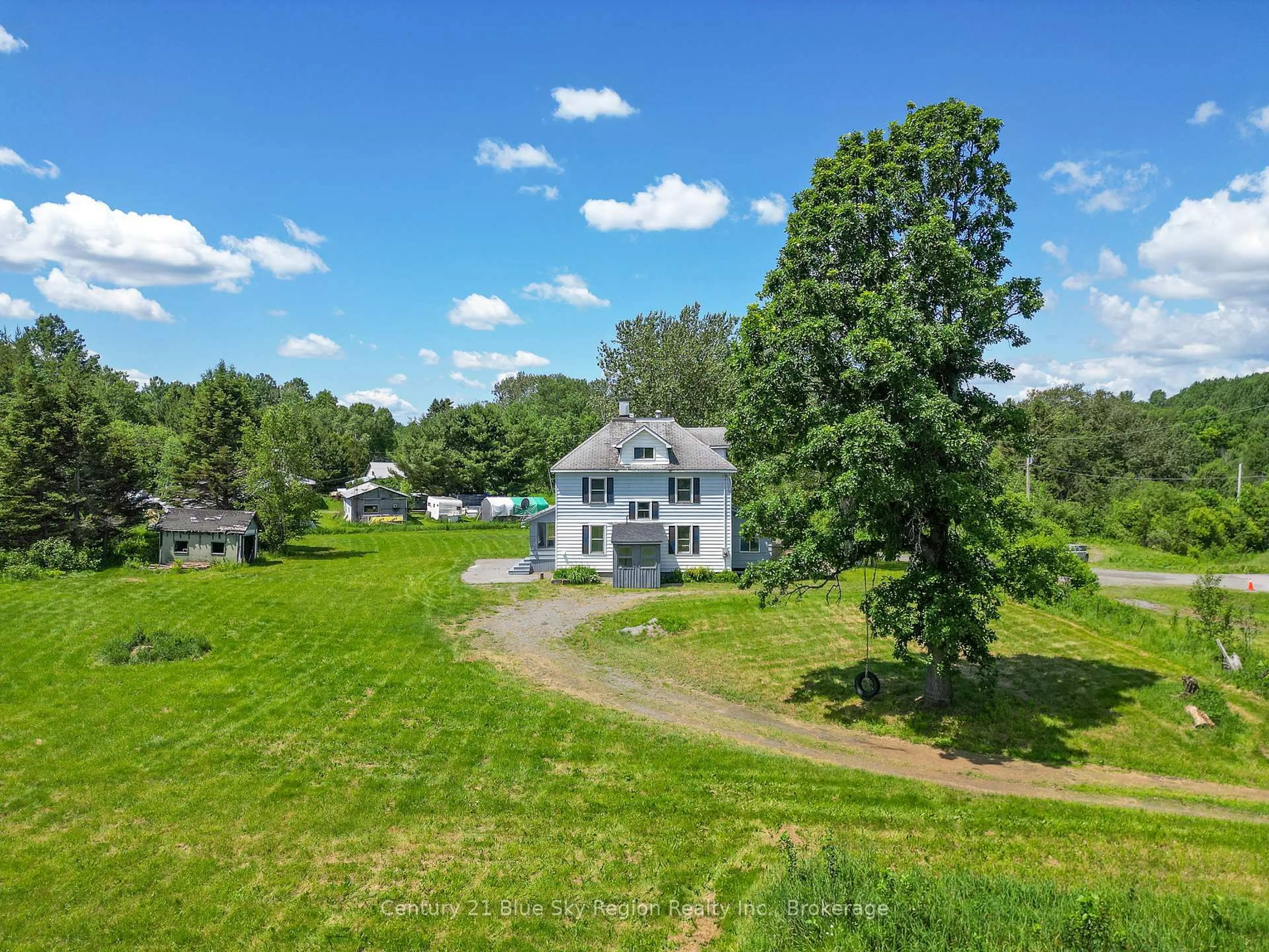 A pic from outside/outdoor area/front of a property/back of a property/a pic from drone, water/lake/river/ocean view for 2 Desaulniers Rd, West Nipissing Ontario P0H 1M0