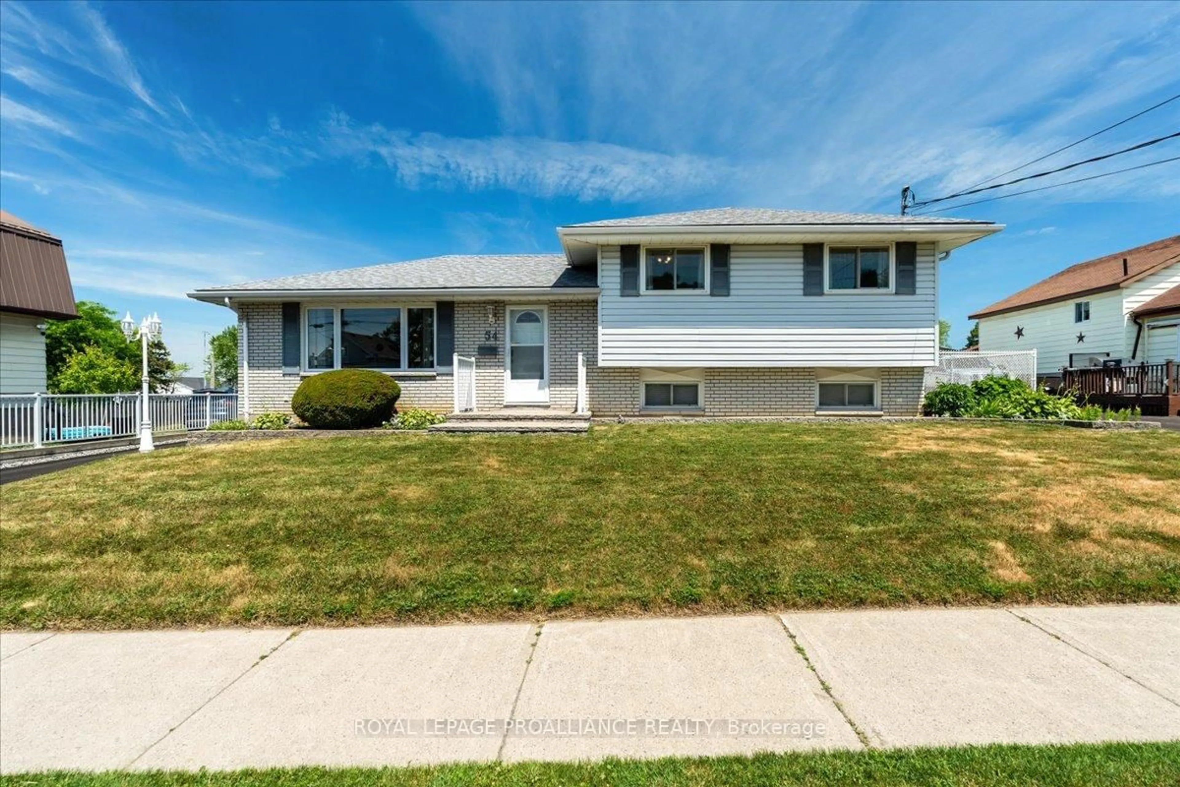 Home with vinyl exterior material, street for 54 Safe Blvd, Belleville Ontario K8N 2W9