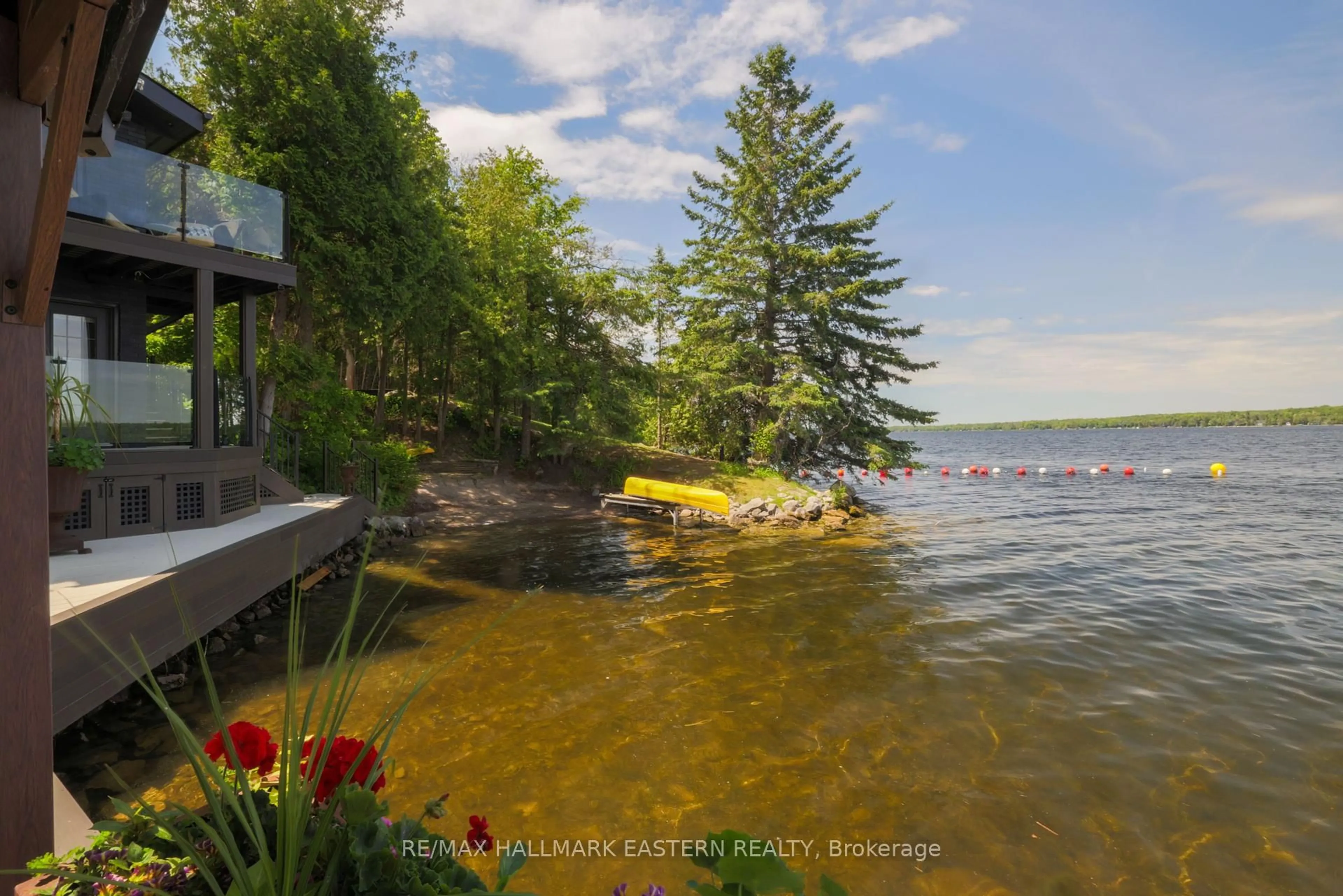 A pic from outside/outdoor area/front of a property/back of a property/a pic from drone, water/lake/river/ocean view for 1052 Tedford Lane, Douro-Dummer Ontario K0L 2H0