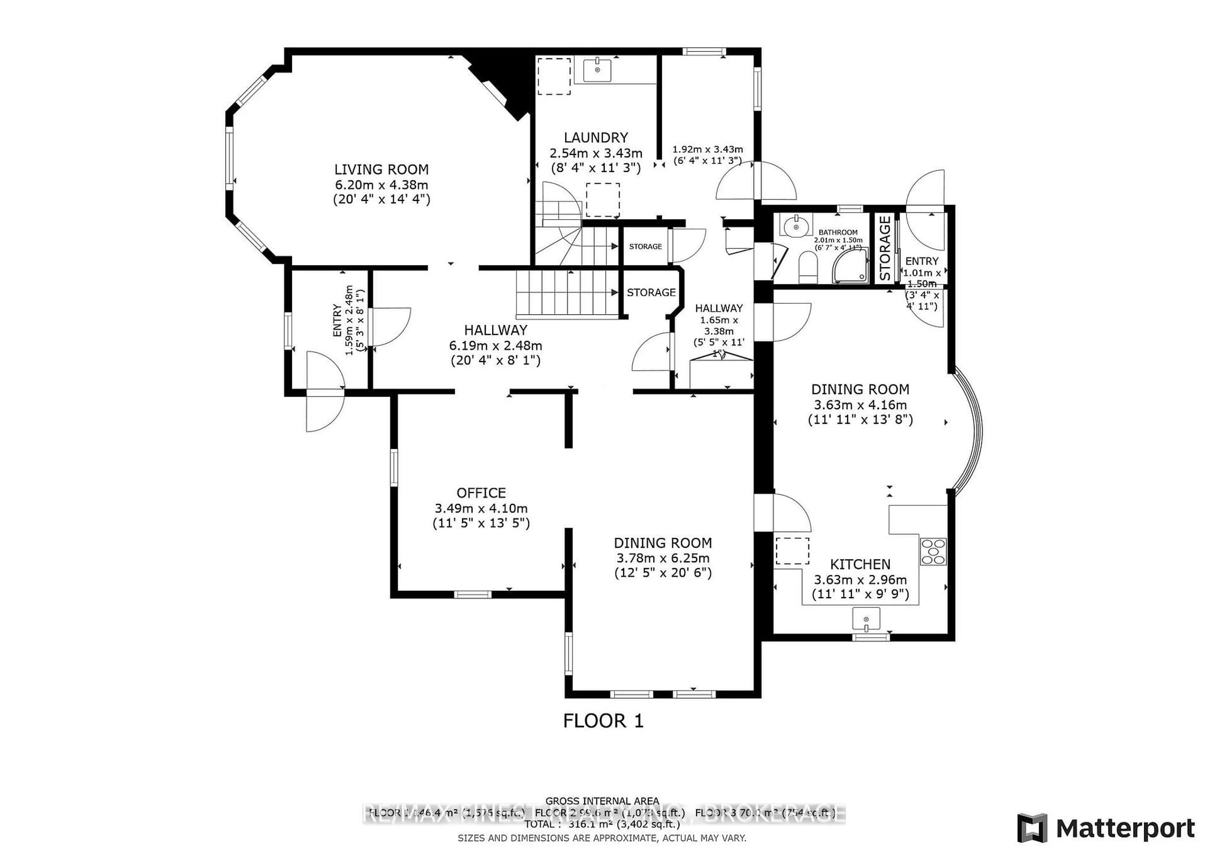 Floor plan for 265 Dundas St, Greater Napanee Ontario K7R 2B2