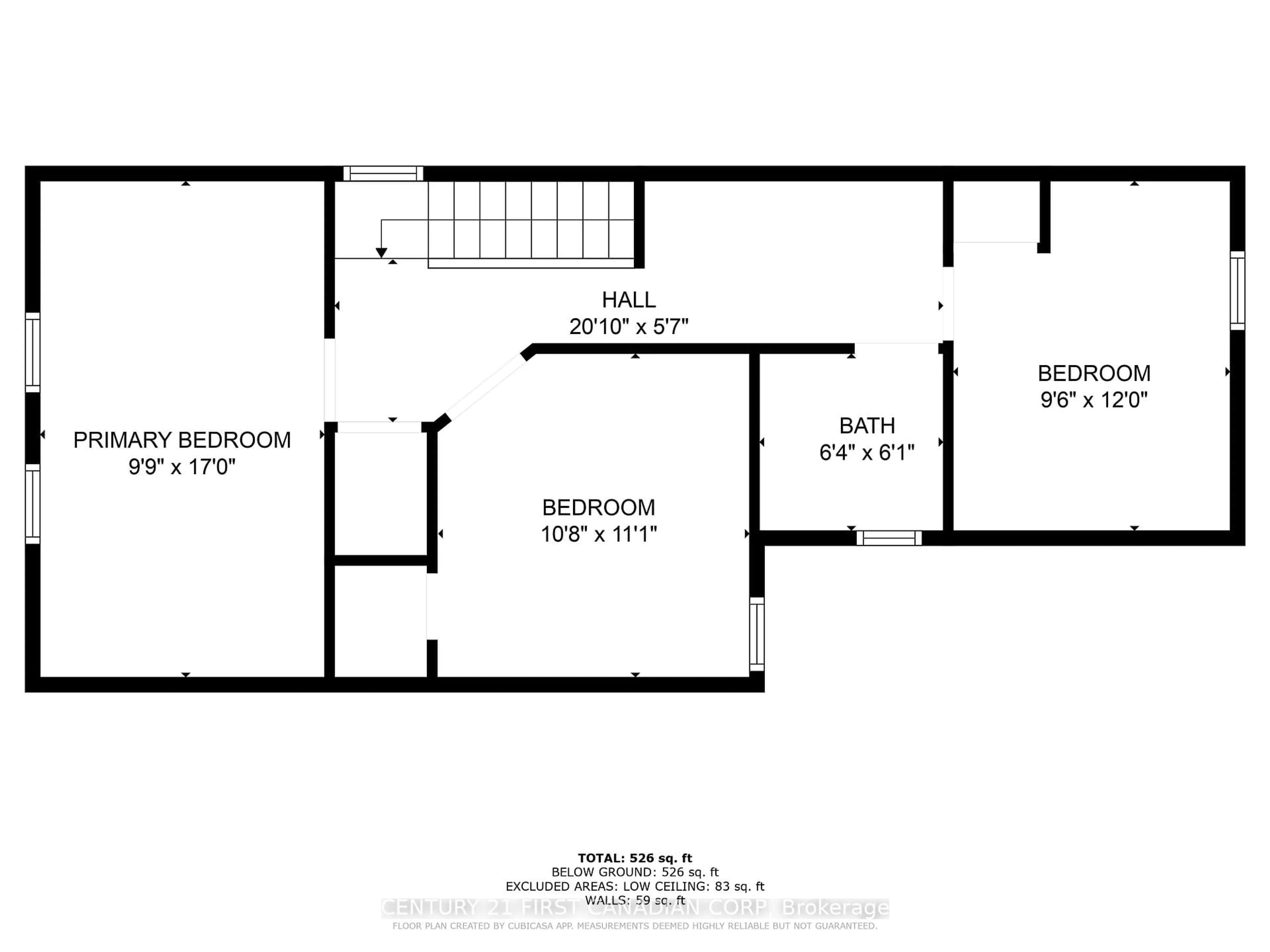 Floor plan for 84 Port St, Brantford Ontario N3S 1Y7