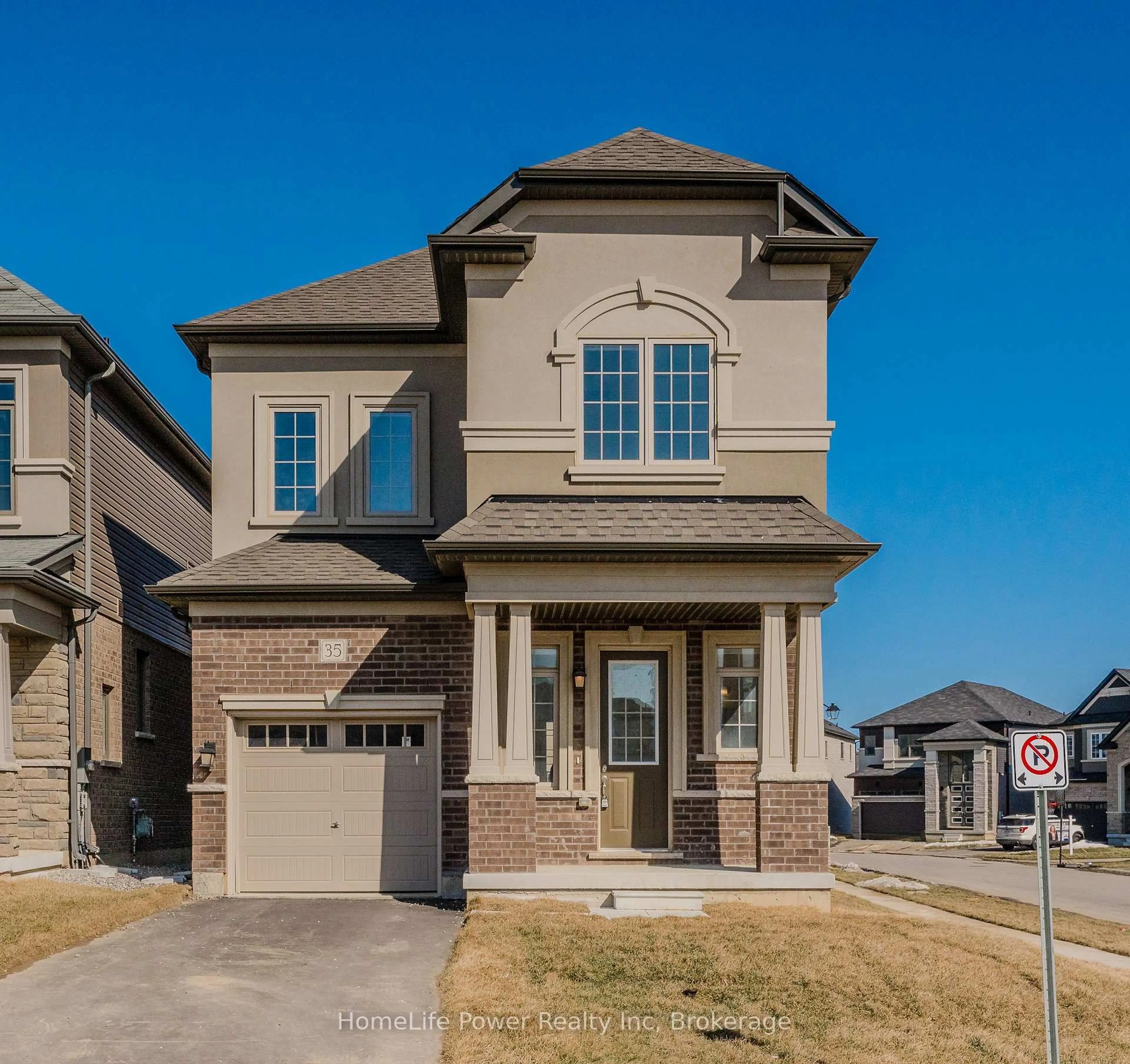 Home with brick exterior material, street for 35 Hitchman St, Brant Ontario N3L 3E3