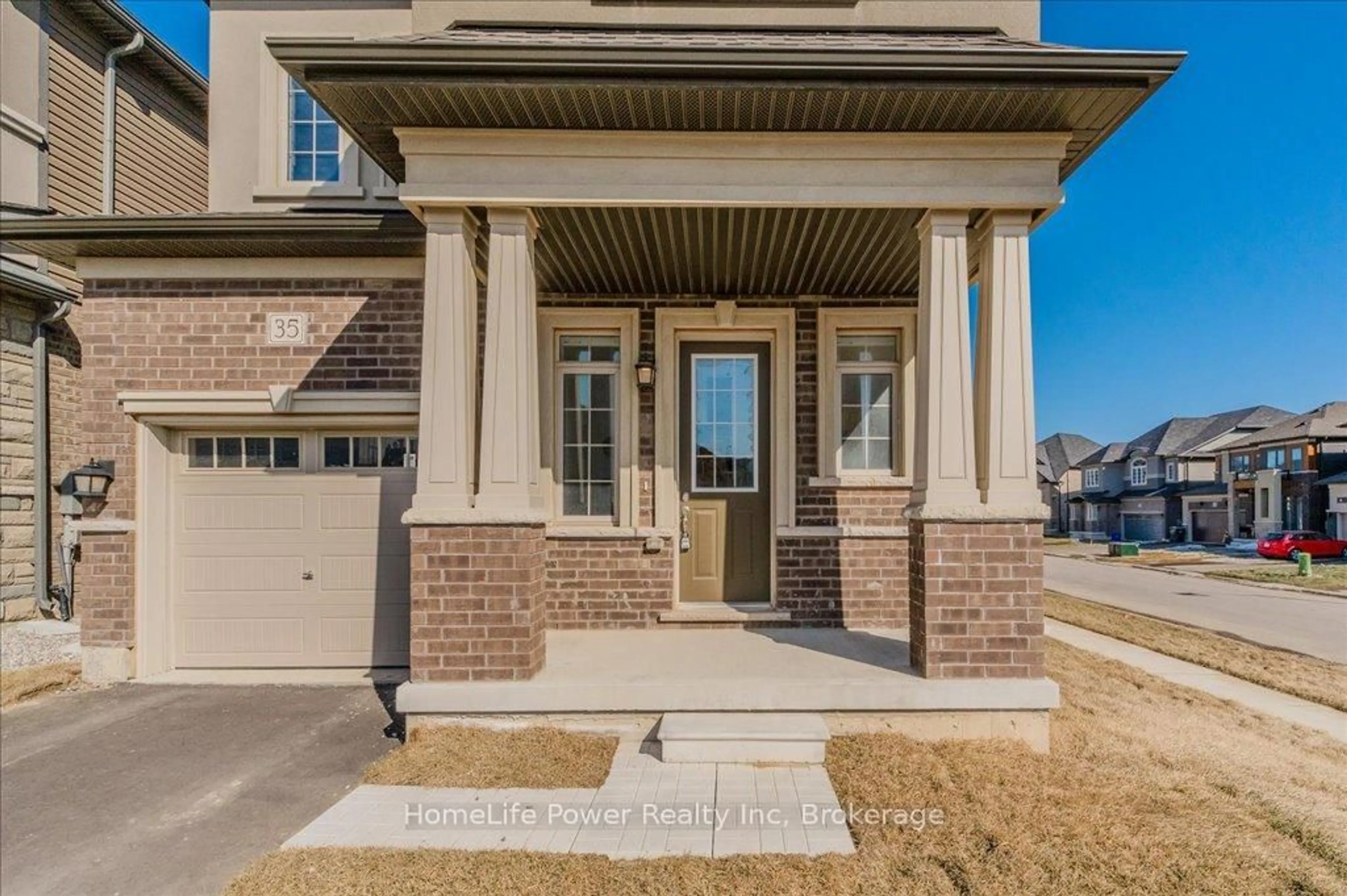 Home with brick exterior material, street for 35 Hitchman St, Brant Ontario N3L 3E3