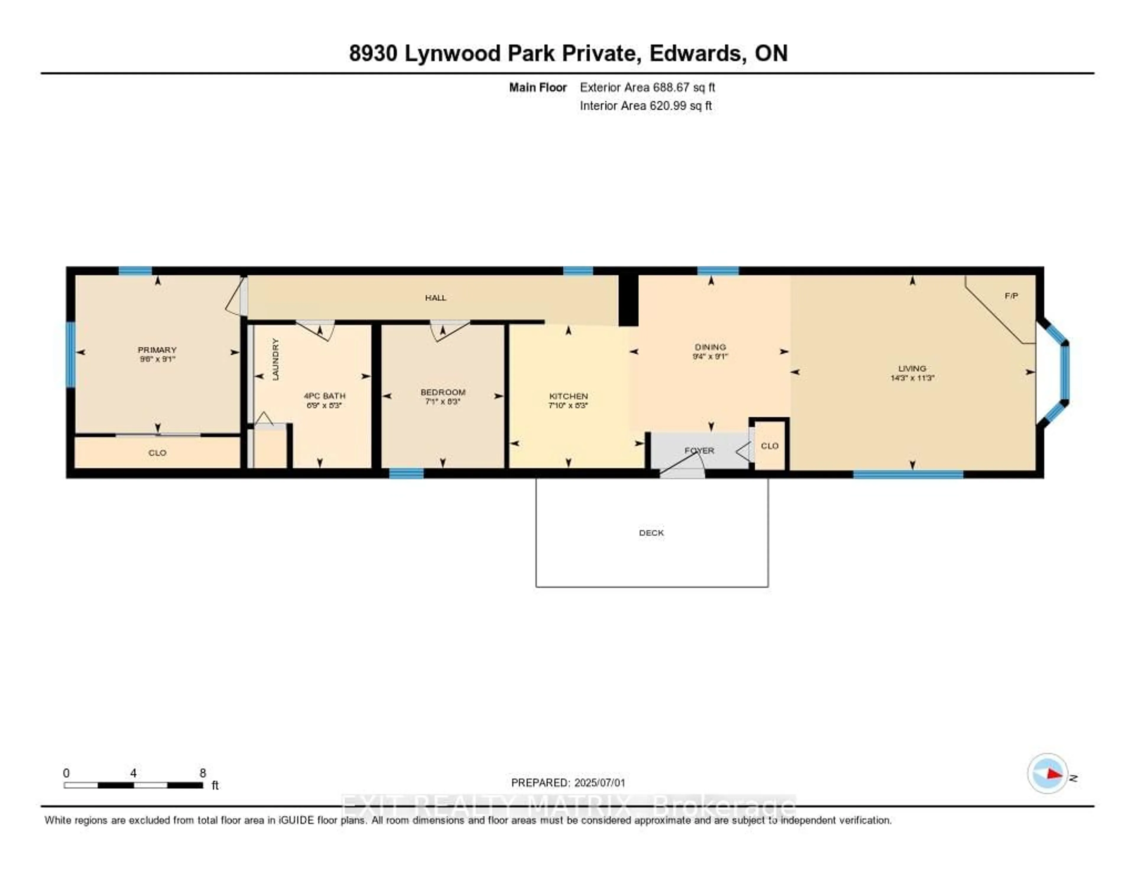 Floor plan for 8930 Lynwood Park Private, Ottawa Ontario K0A 1V0