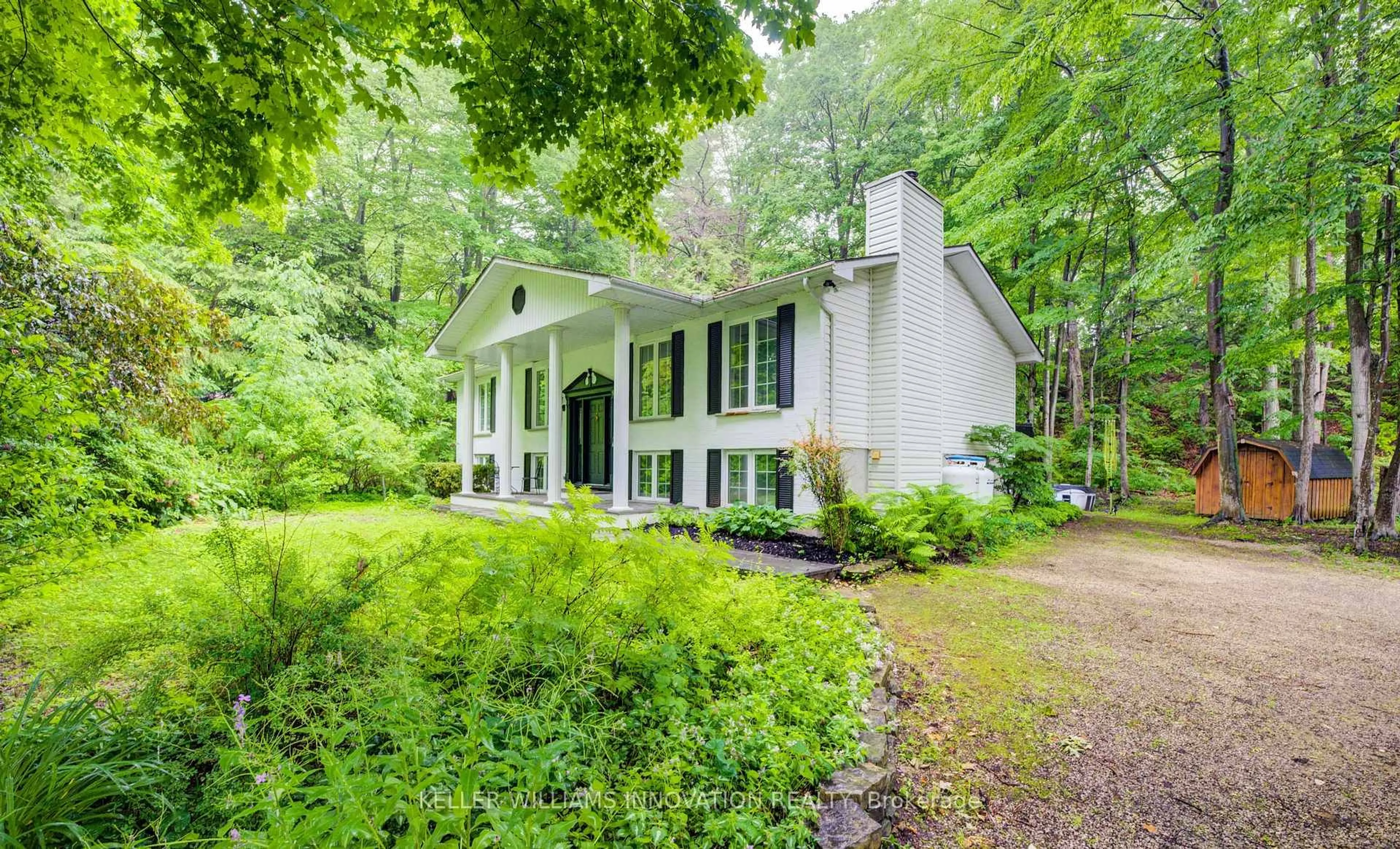 Home with vinyl exterior material, forest/trees view for 46 Blairs Tr, Huron-Kinloss Ontario N2Z 0B3