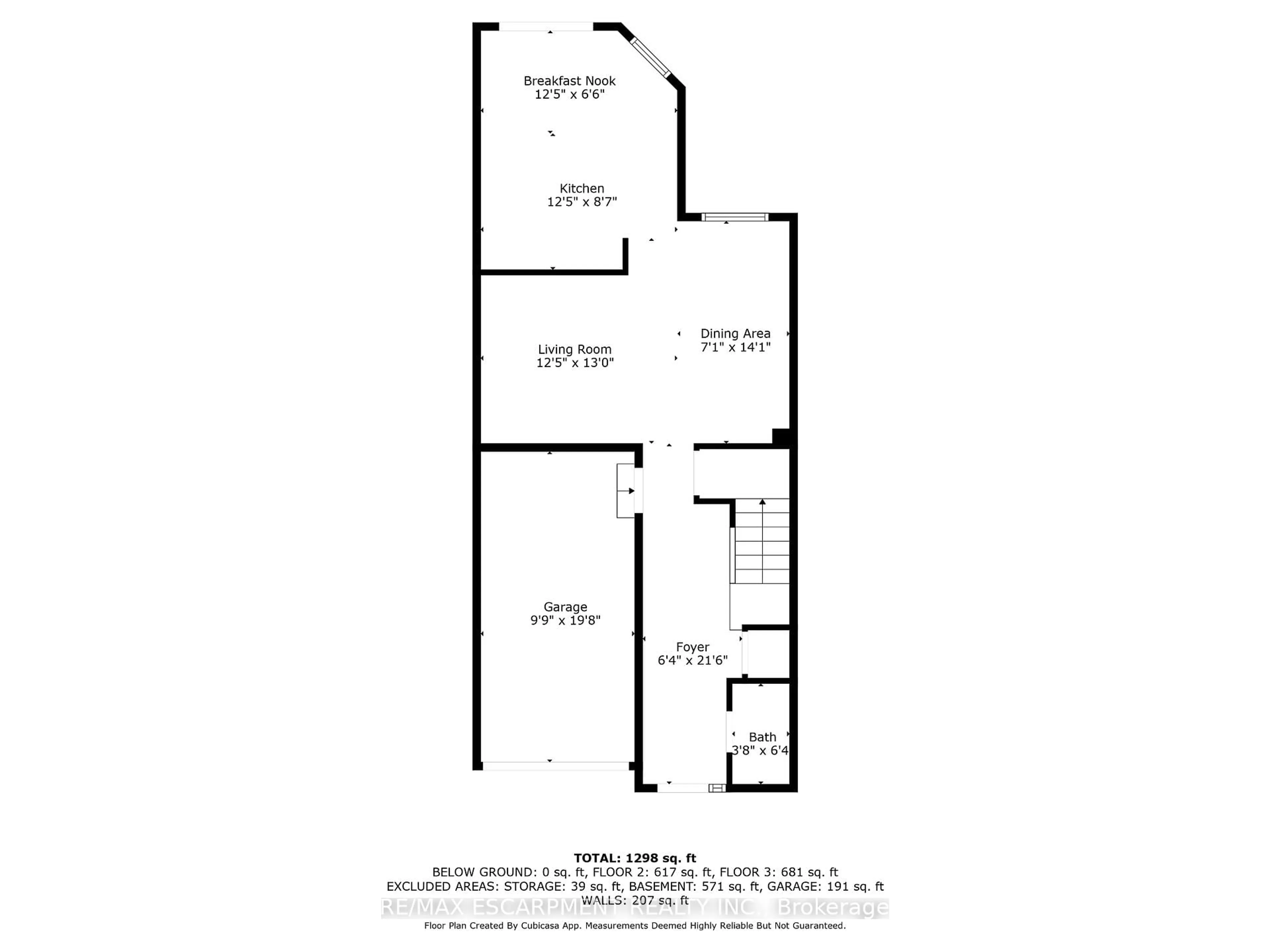 Floor plan for 565 Rymal Rd #6, Hamilton Ontario L8W 3Y2