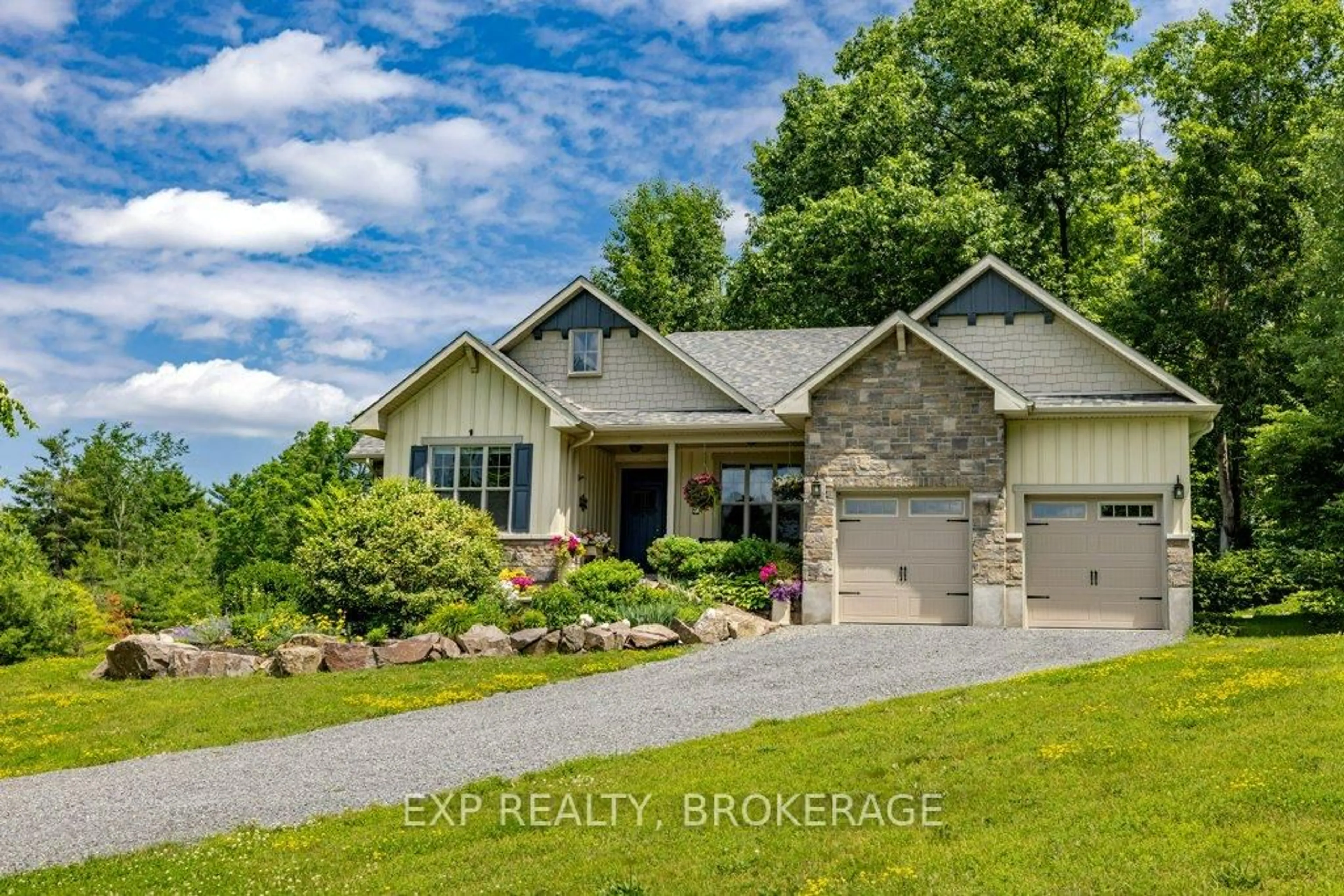 A pic from outside/outdoor area/front of a property/back of a property/a pic from drone, water/lake/river/ocean view for 1071 Cranberry Cove Lane #13, Seeley's Bay Ontario K0H 2N0
