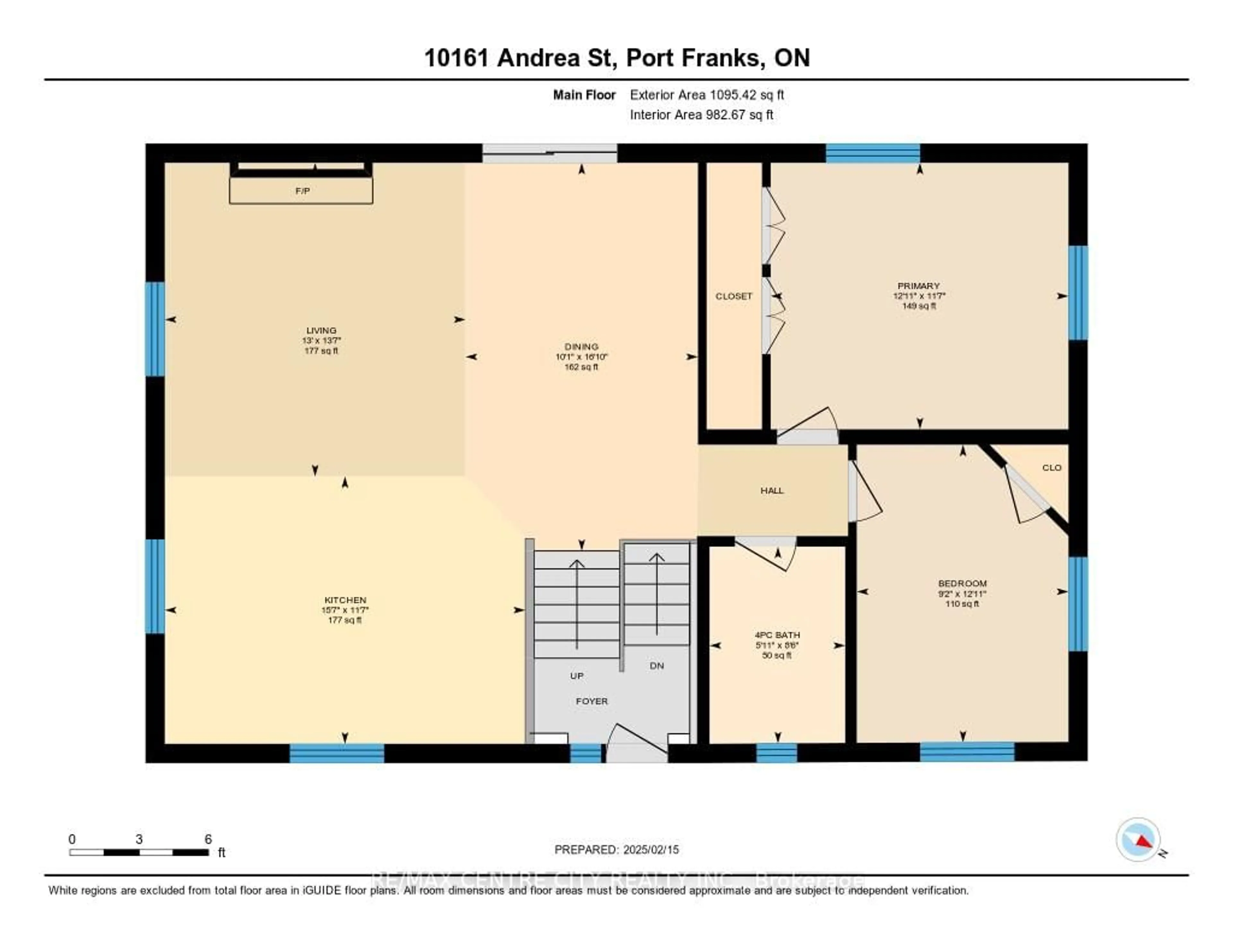 Floor plan for 10161 Andrea St, Lambton Shores Ontario N0M 2L0
