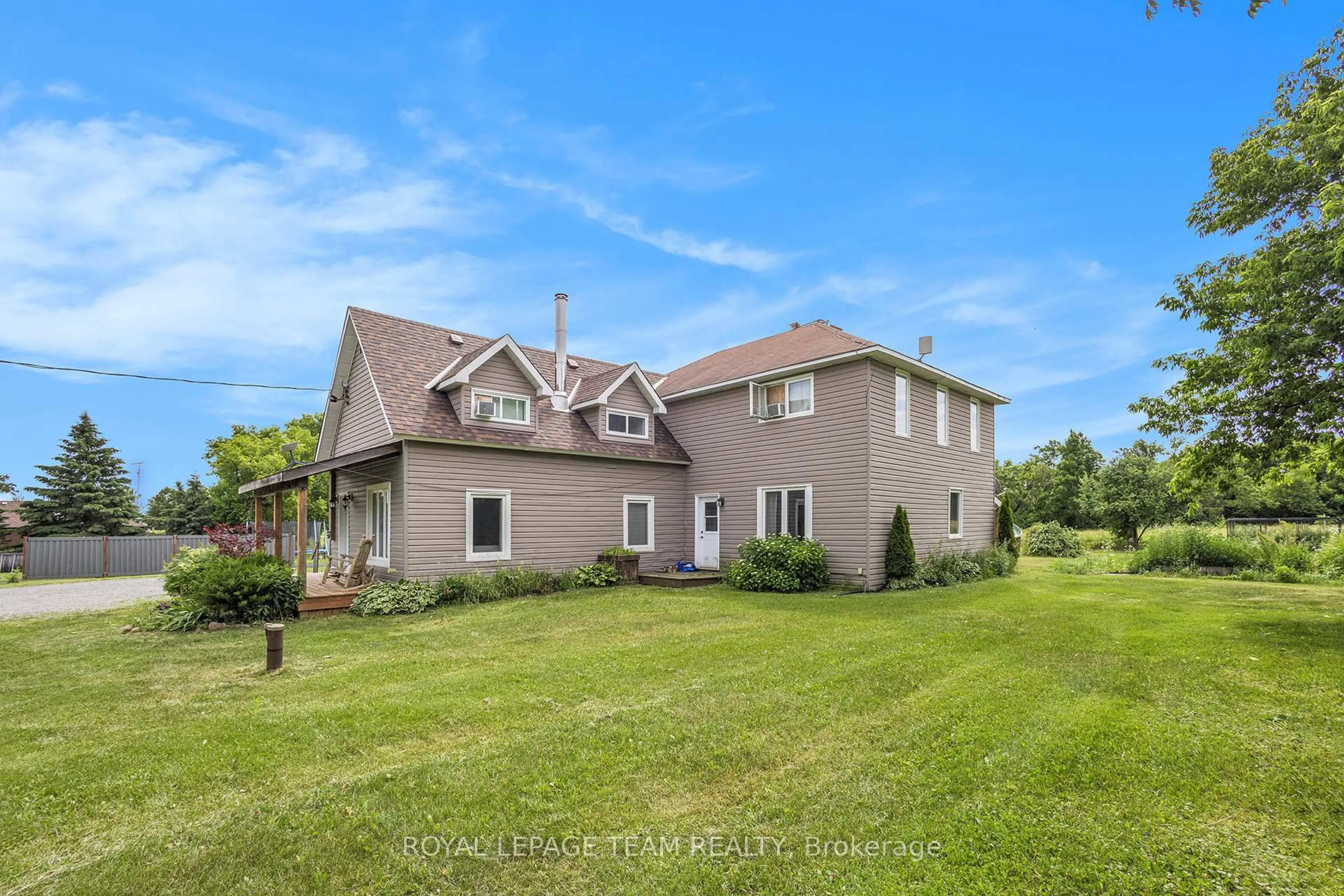 A pic from outside/outdoor area/front of a property/back of a property/a pic from drone, water/lake/river/ocean view for 13034 Boyne Rd, North Dundas Ontario K0C 1H0