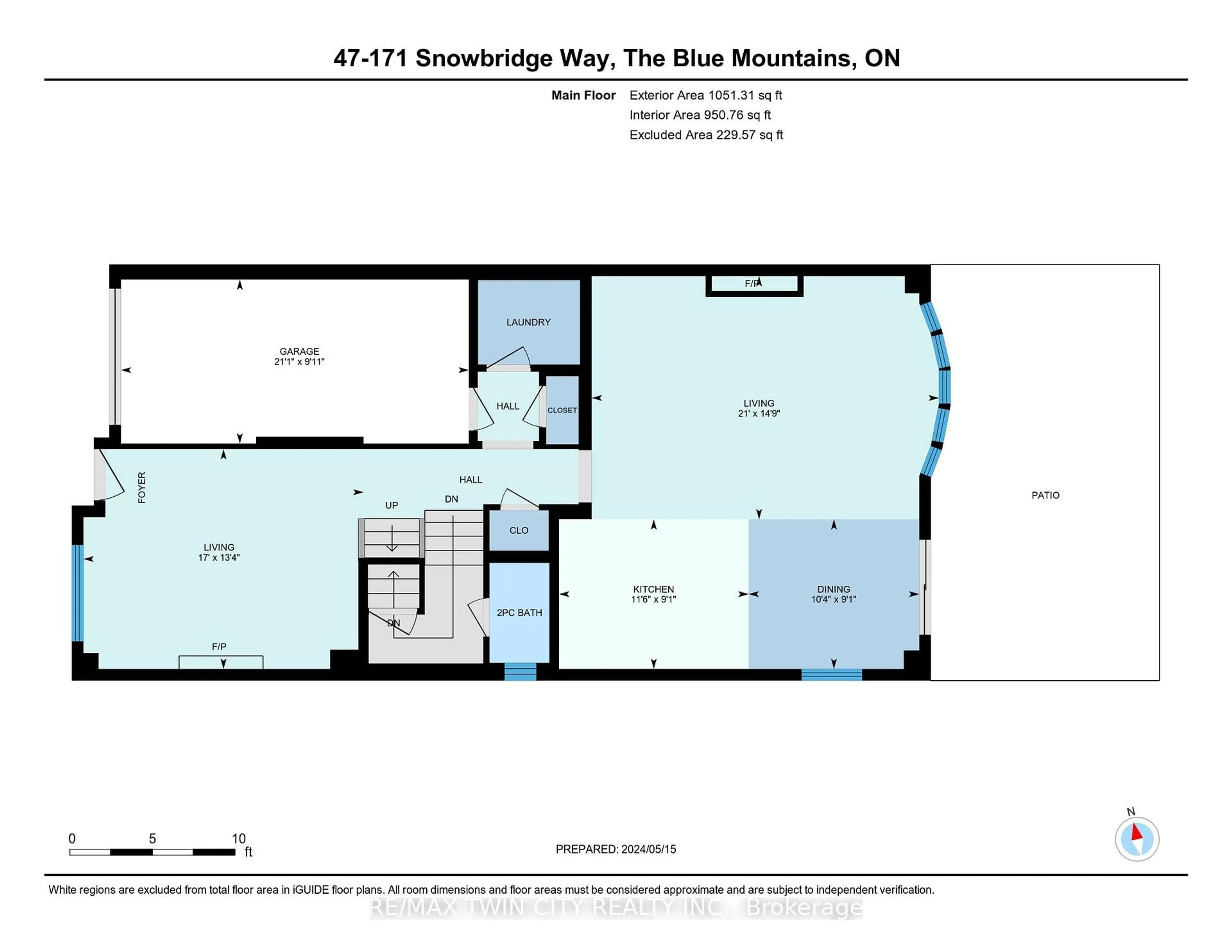 Floor plan for 171 SNOWBRIDGE Way #UNIT 47, Blue Mountains Ontario L9Y 0V1
