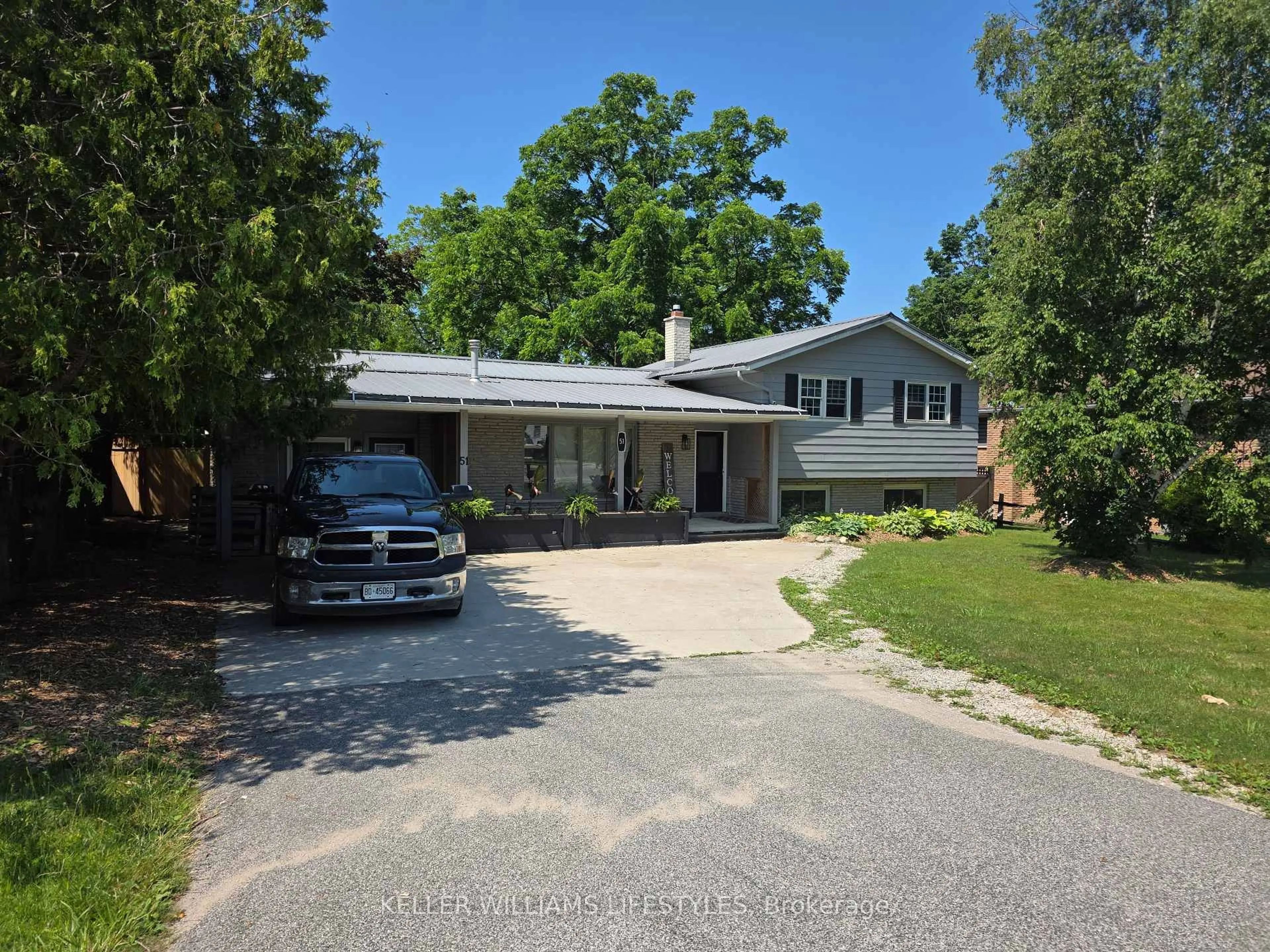 A pic from outside/outdoor area/front of a property/back of a property/a pic from drone, street for 51 Main St, Bluewater Ontario N0M 1G0