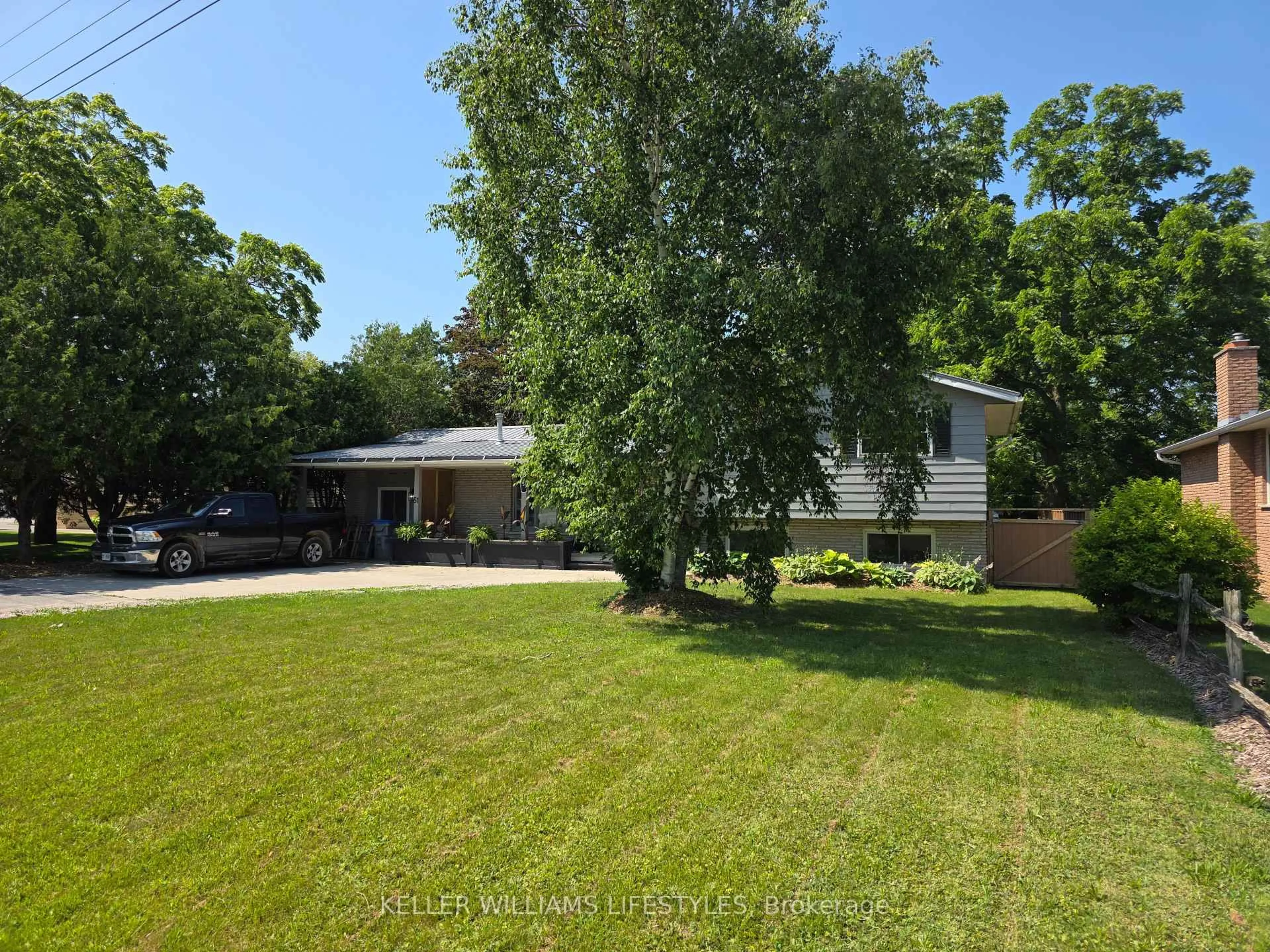A pic from outside/outdoor area/front of a property/back of a property/a pic from drone, street for 51 Main St, Bluewater Ontario N0M 1G0