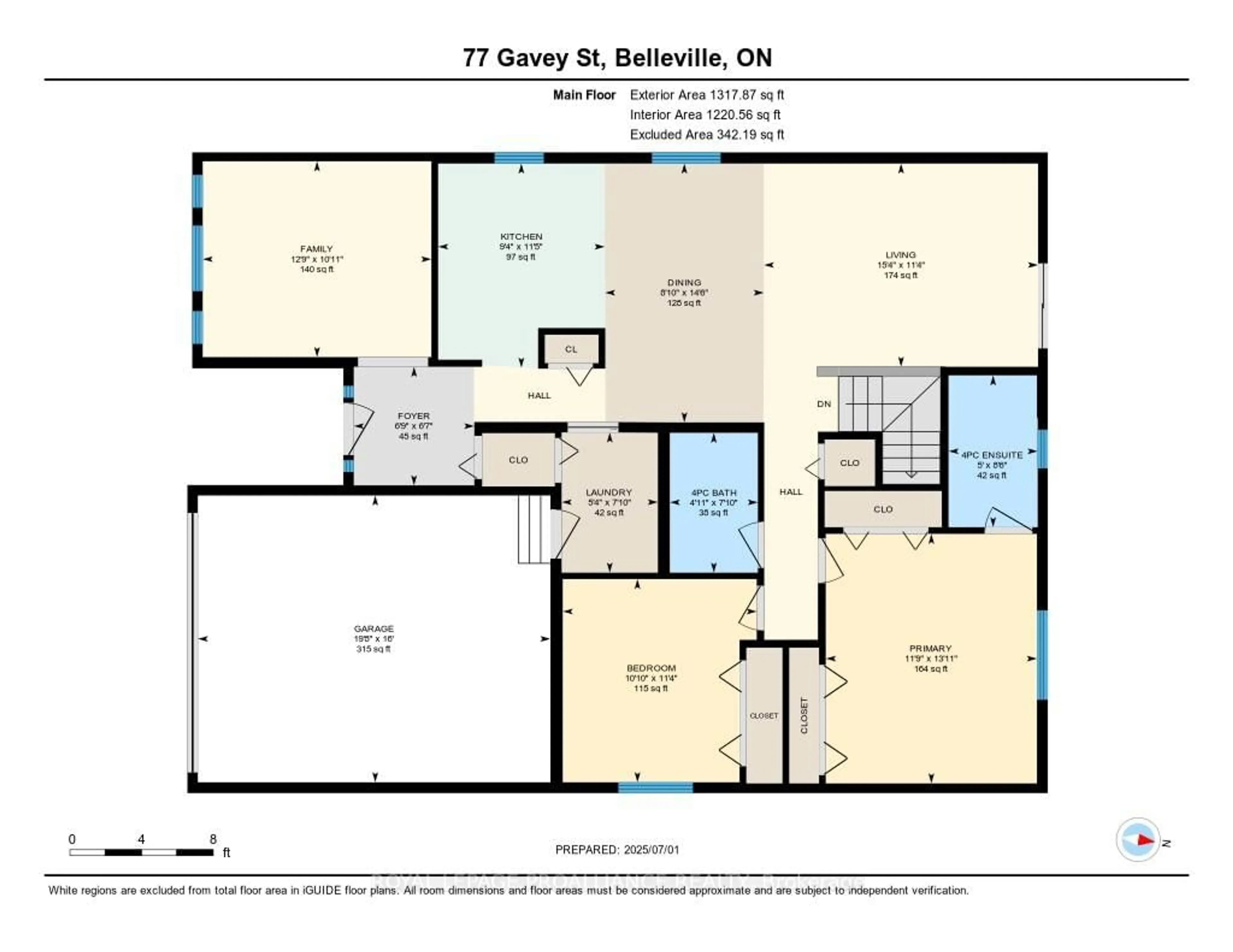 Floor plan for 77 Gavey St, Belleville Ontario K8N 4Z5