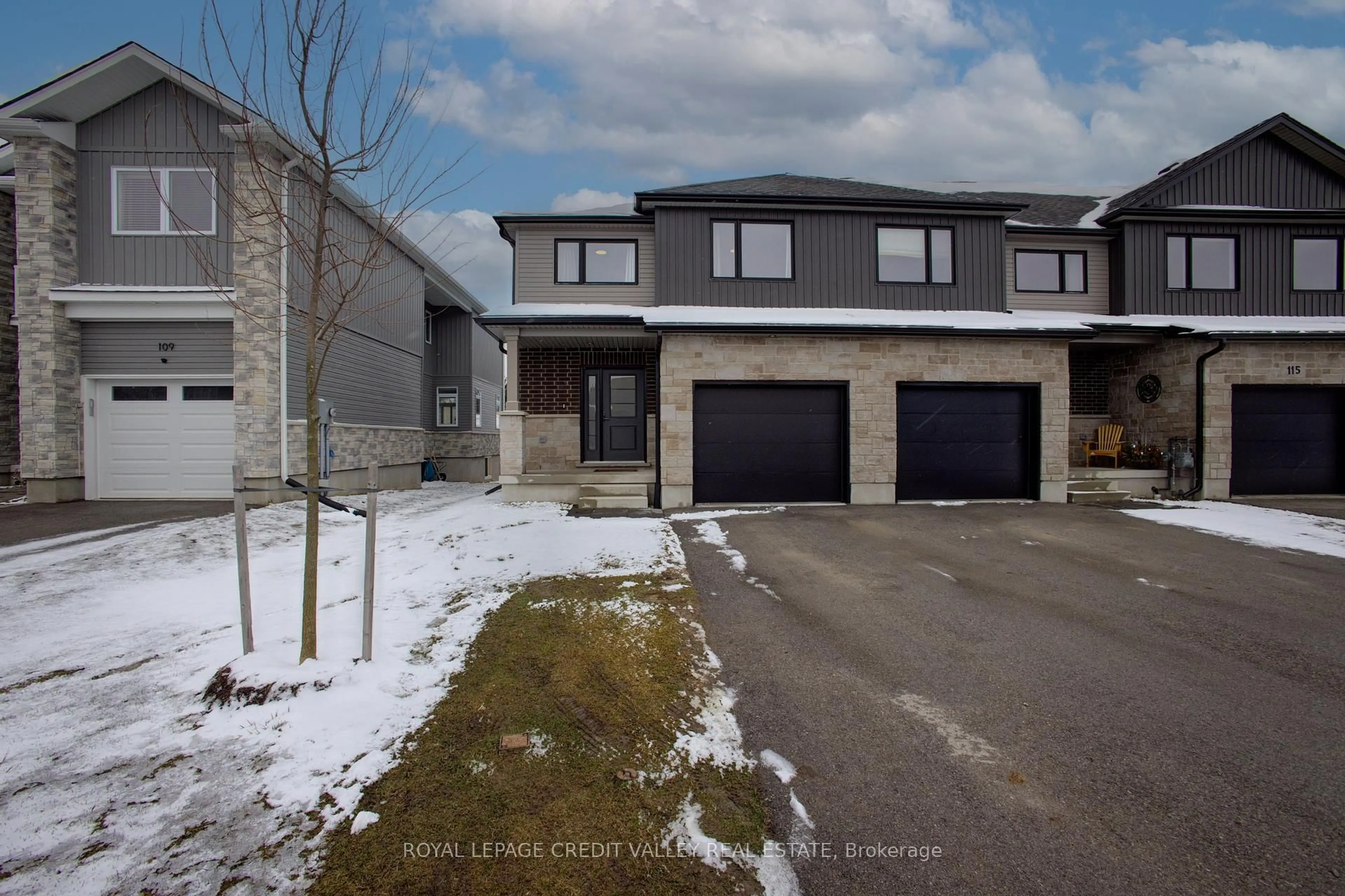 A pic from outside/outdoor area/front of a property/back of a property/a pic from drone, street for 111 Stephenson Way, Minto Ontario N0G 2P0