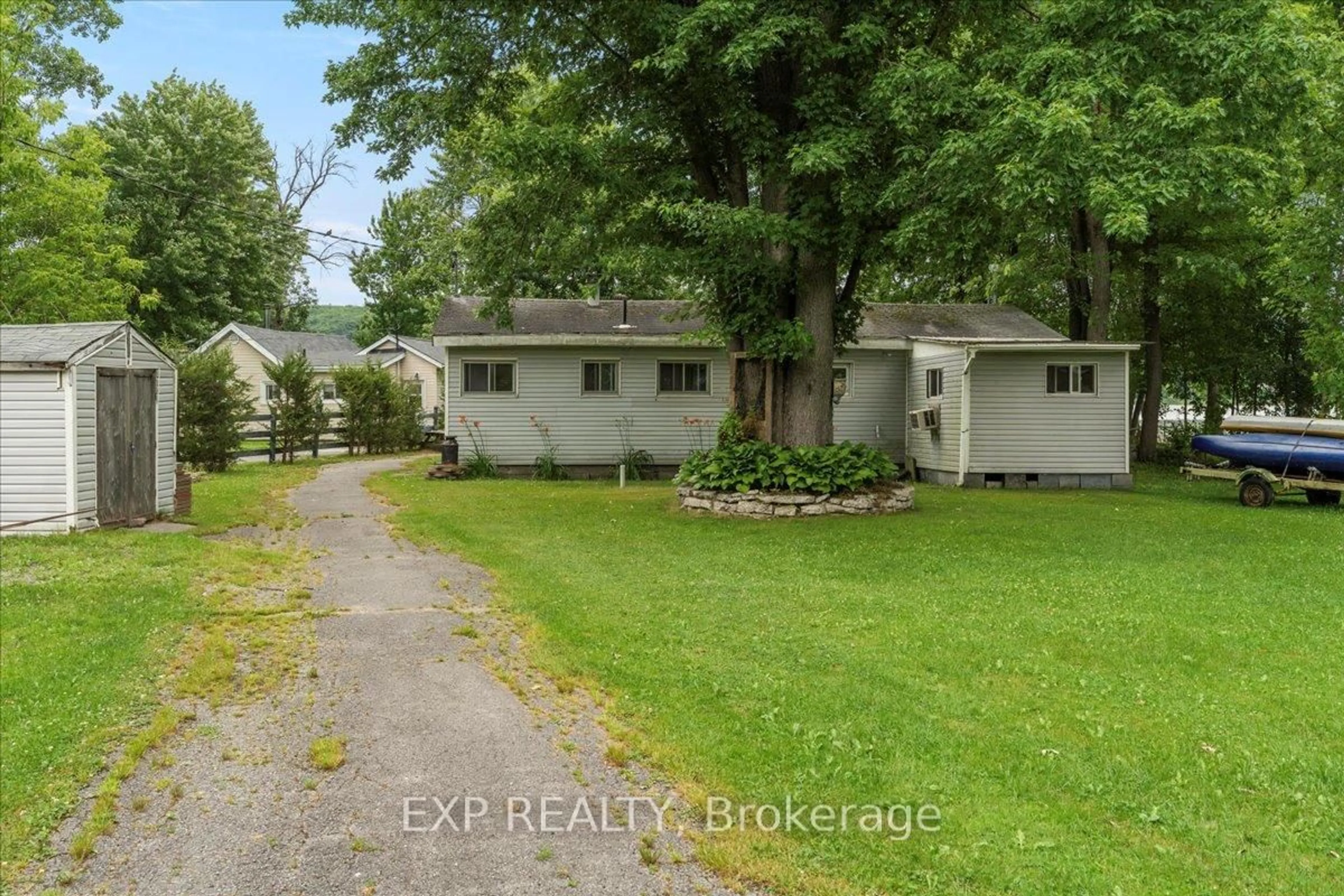 A pic from outside/outdoor area/front of a property/back of a property/a pic from drone, street for 55 Prior Lane, Hastings Ontario K0K 2C0