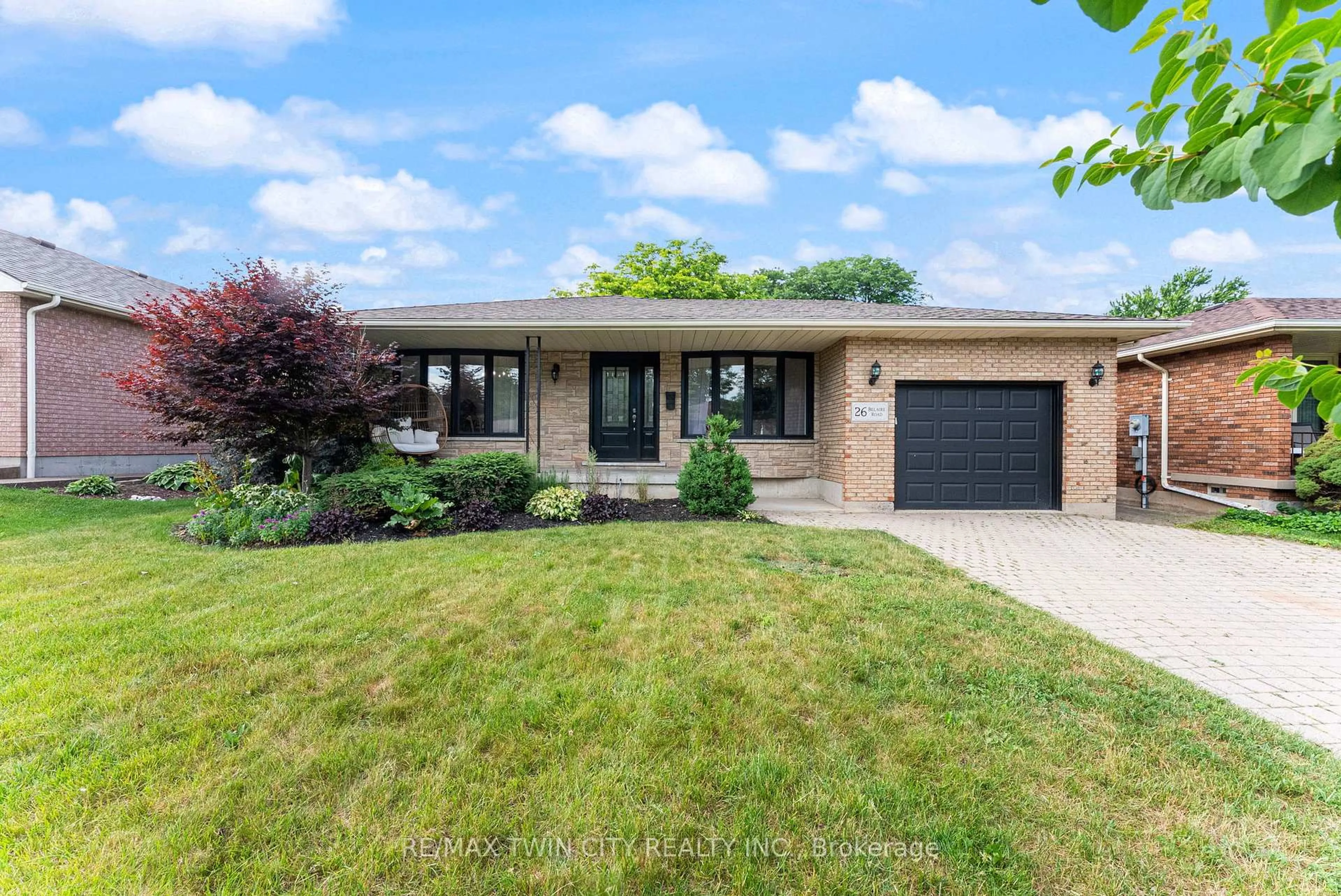 Home with brick exterior material, street for 26 Belaire Rd, Brantford Ontario N3R 6Z3