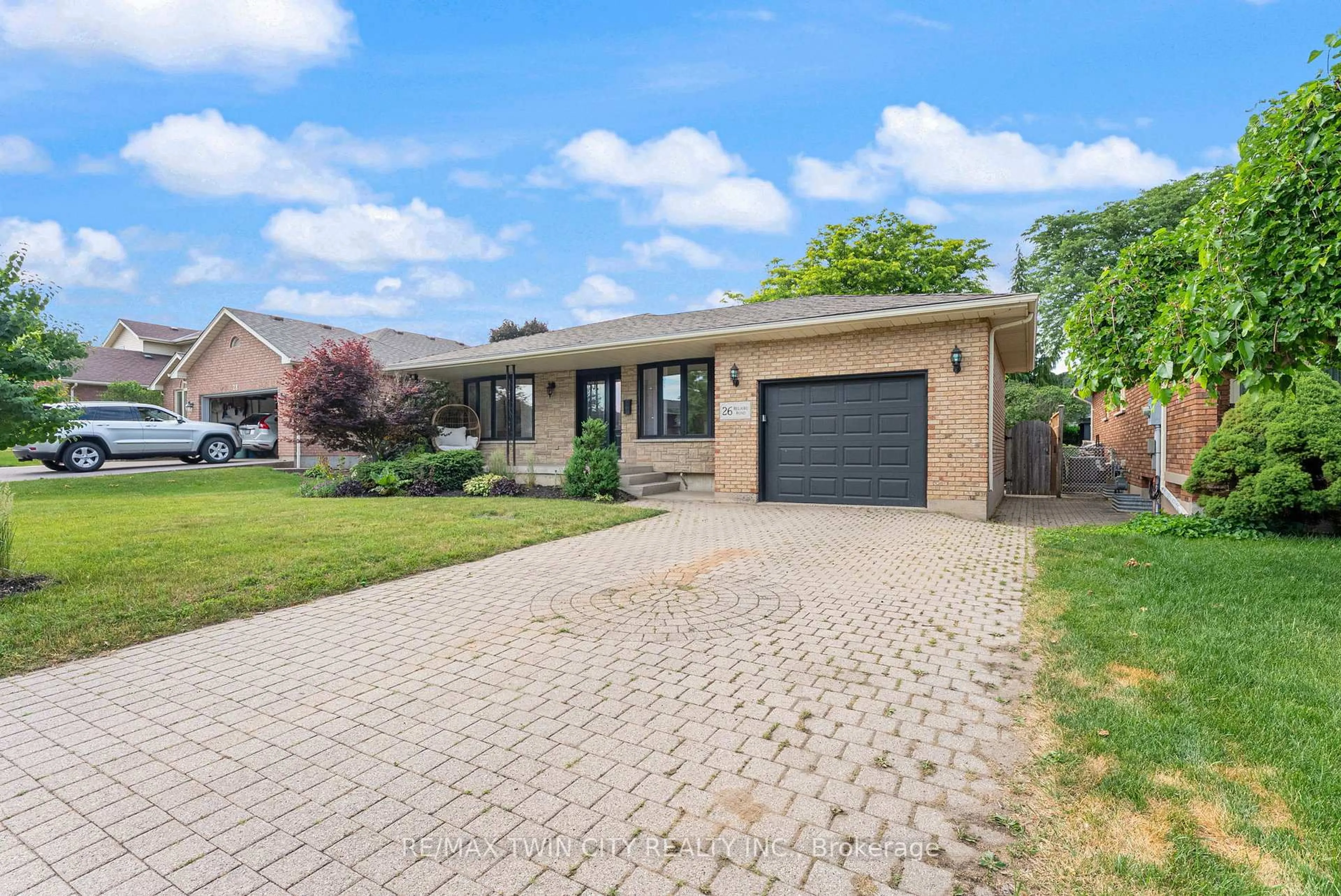 Home with brick exterior material, street for 26 Belaire Rd, Brantford Ontario N3R 6Z3