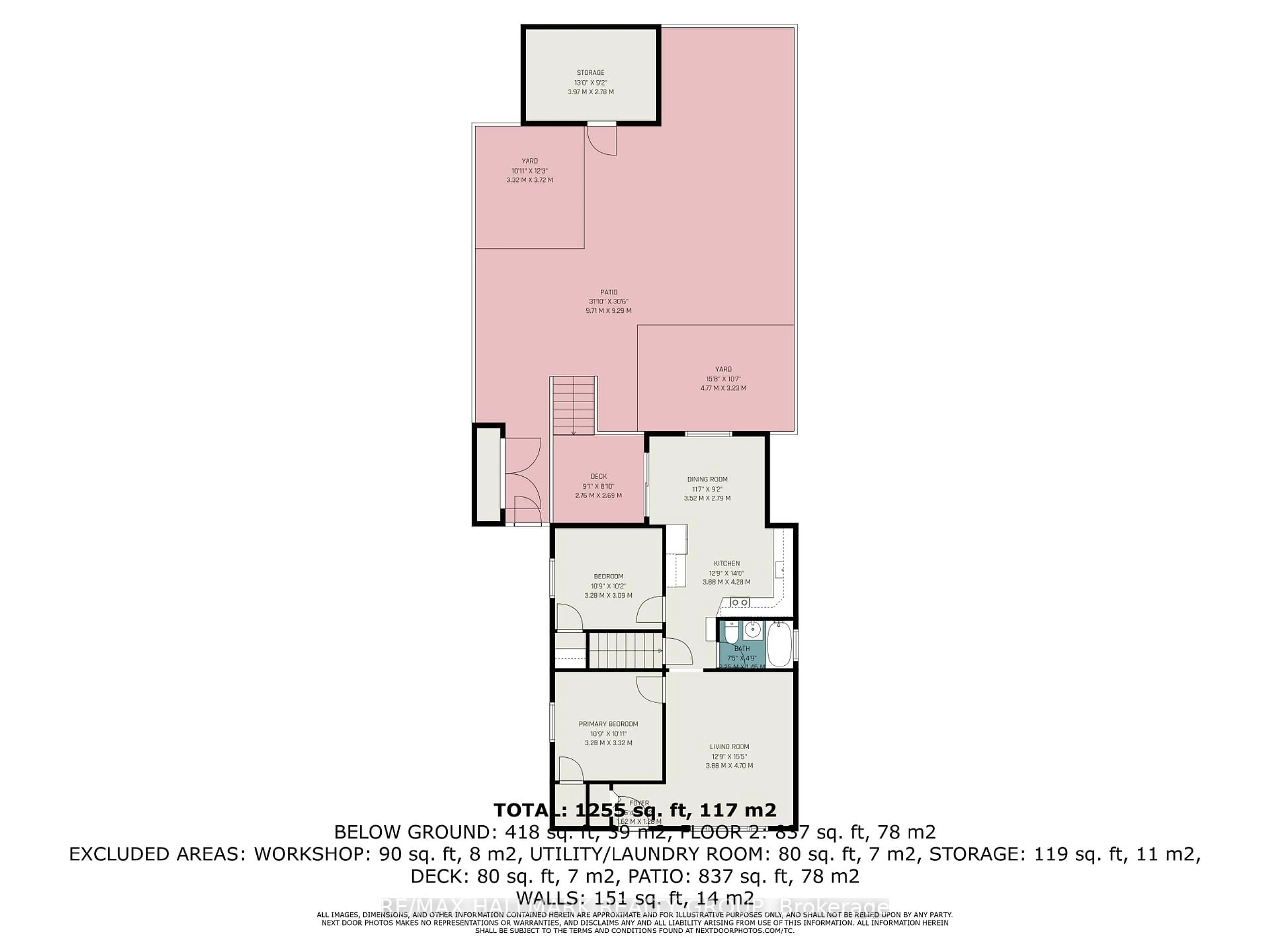 Floor plan for 299 Montfort St, Ottawa Ontario K1L 5N7