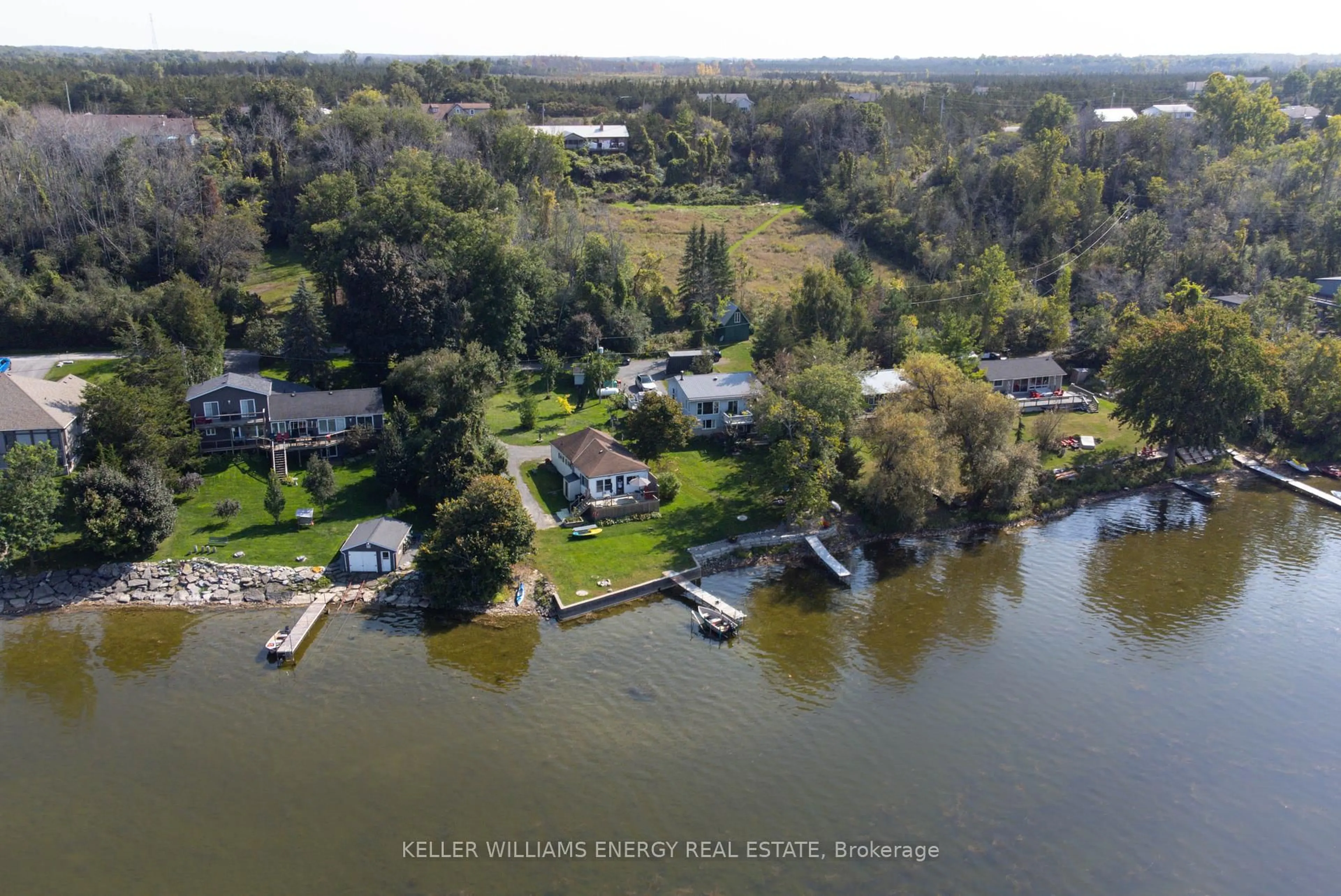 A pic from outside/outdoor area/front of a property/back of a property/a pic from drone, water/lake/river/ocean view for 96/102 Bishop Lane, Prince Edward County Ontario K0K 1A0