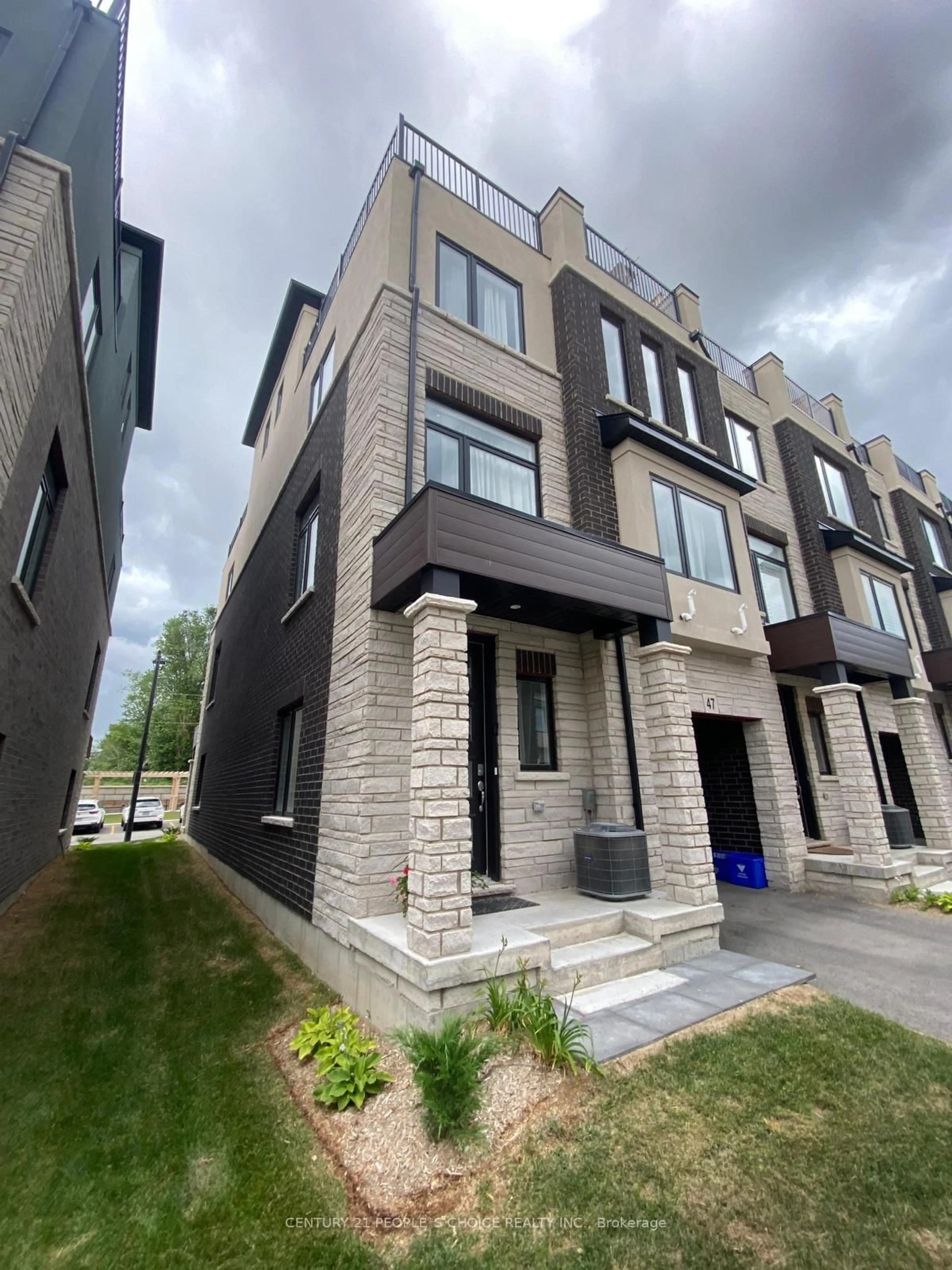 Home with brick exterior material, street for 314 Equestrian Way #47, Cambridge Ontario N3E 0E2