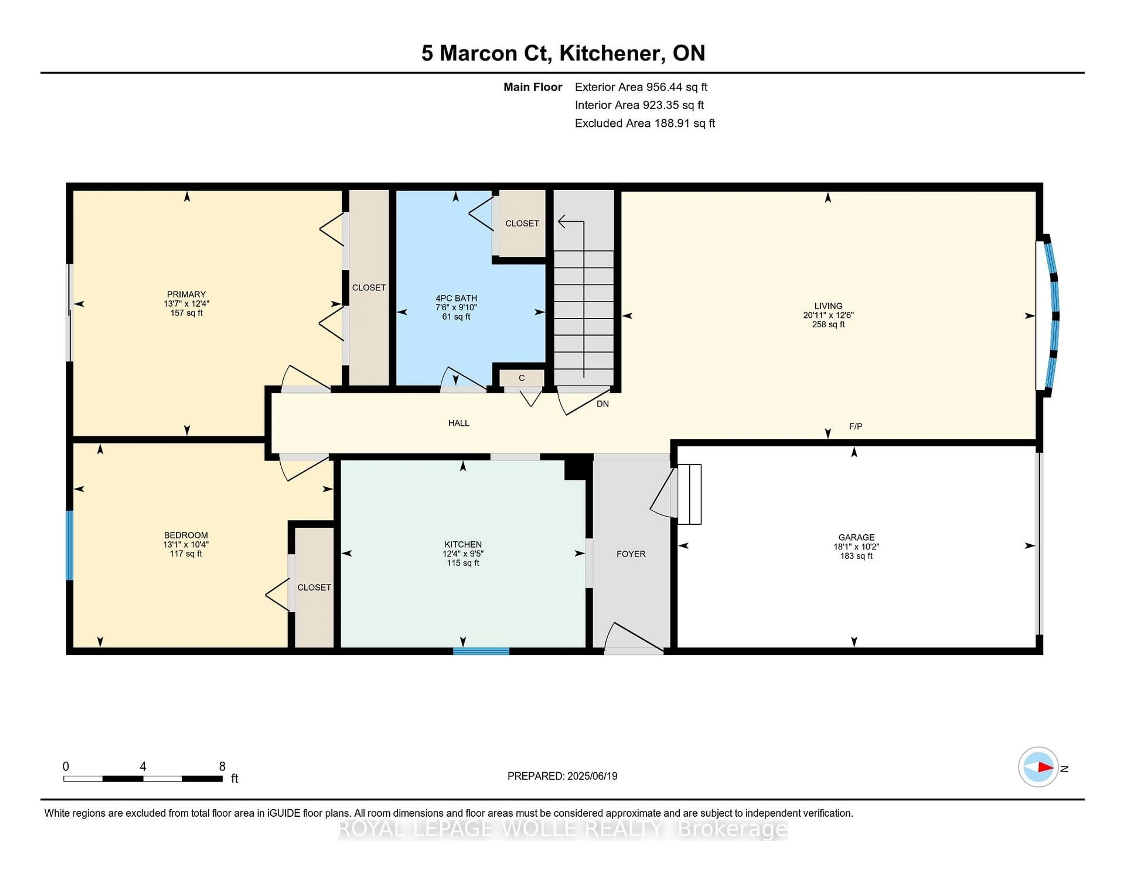 Floor plan for 5 Marcon Crt, Kitchener Ontario N2E 3G2