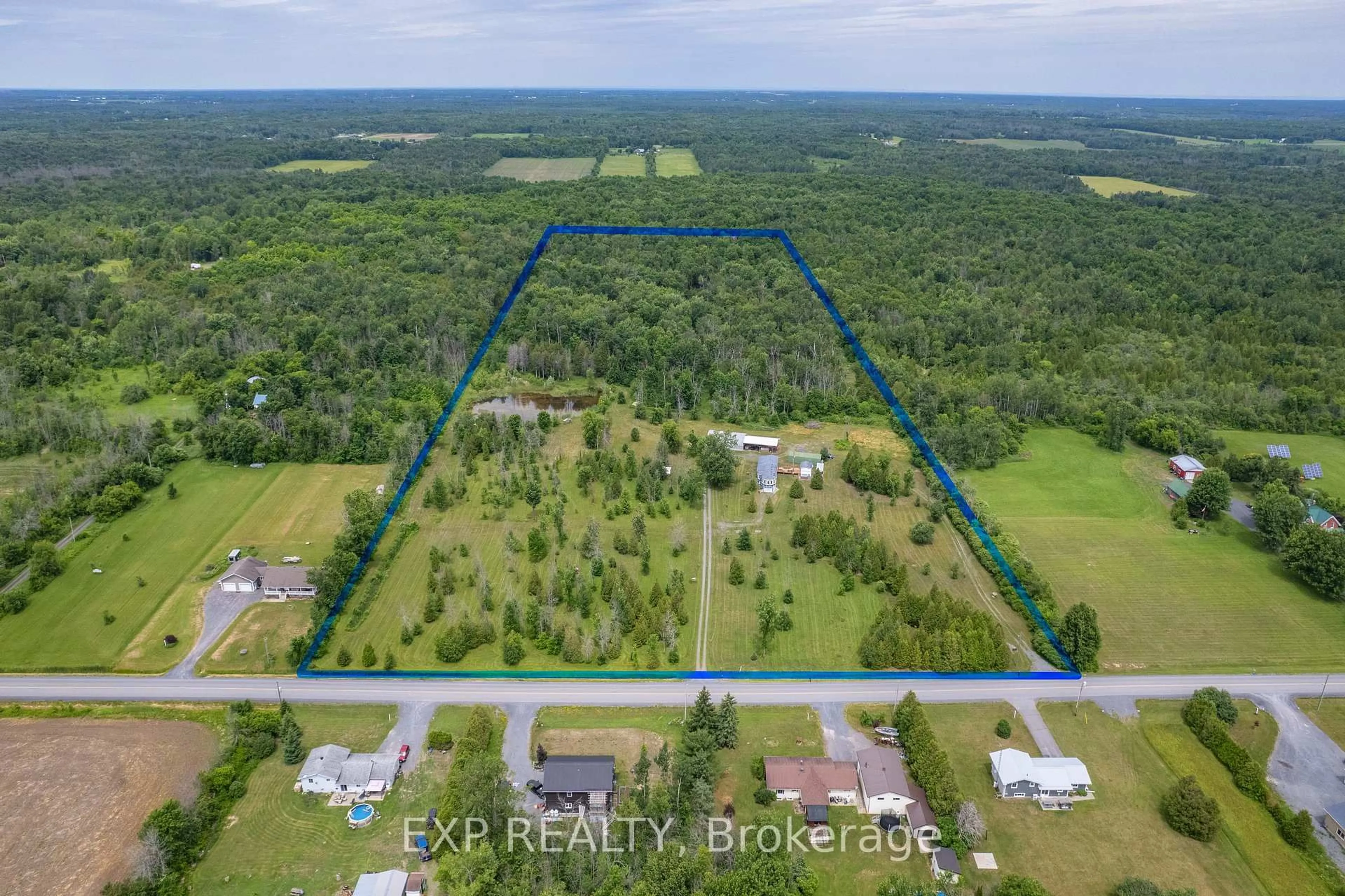 A pic from outside/outdoor area/front of a property/back of a property/a pic from drone, unknown for 16791 Myers Rd, South Stormont Ontario K0C 2A0