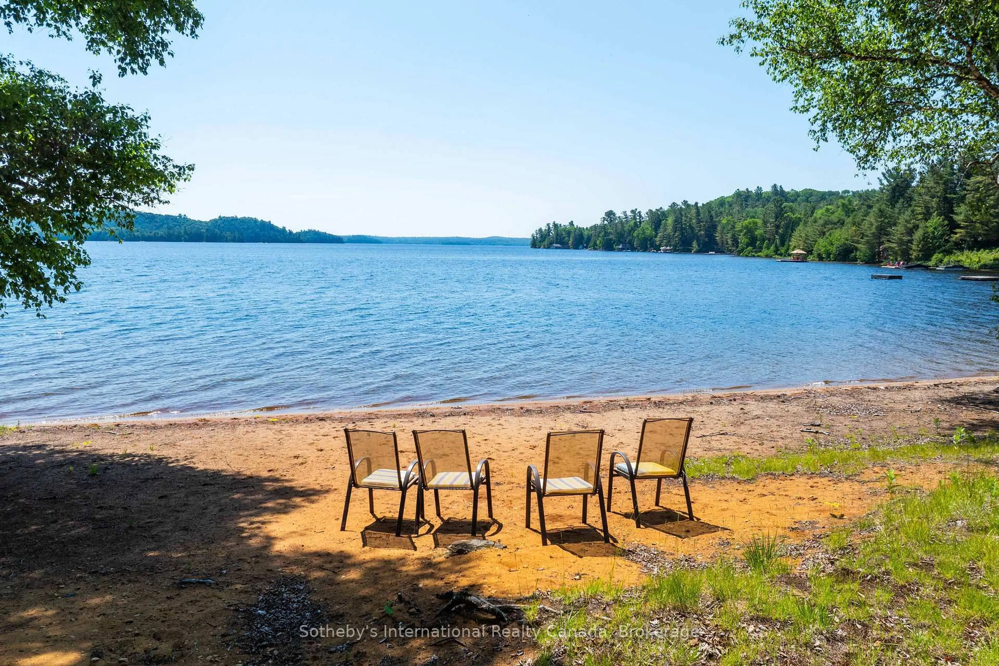 Patio, water/lake/river/ocean view for 2447 South Portage Rd, Lake of Bays Ontario L8H 6Z4