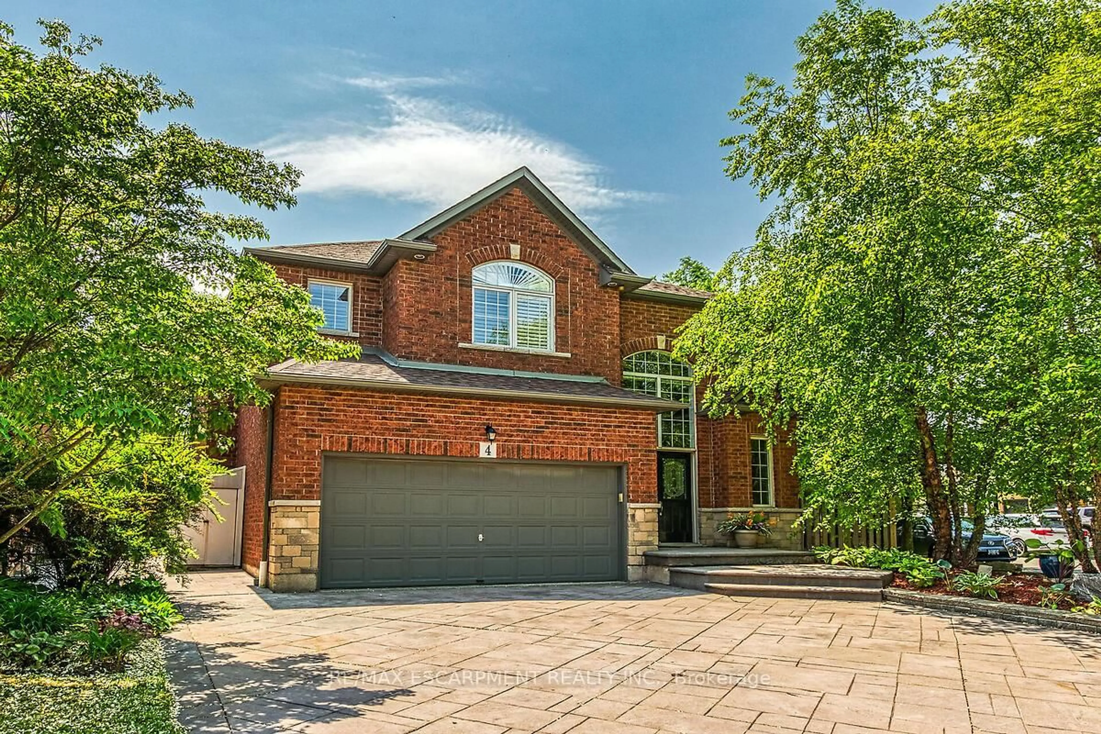 Home with brick exterior material, street for 4 Moonstone Crt, Hamilton Ontario L9B 2Y1