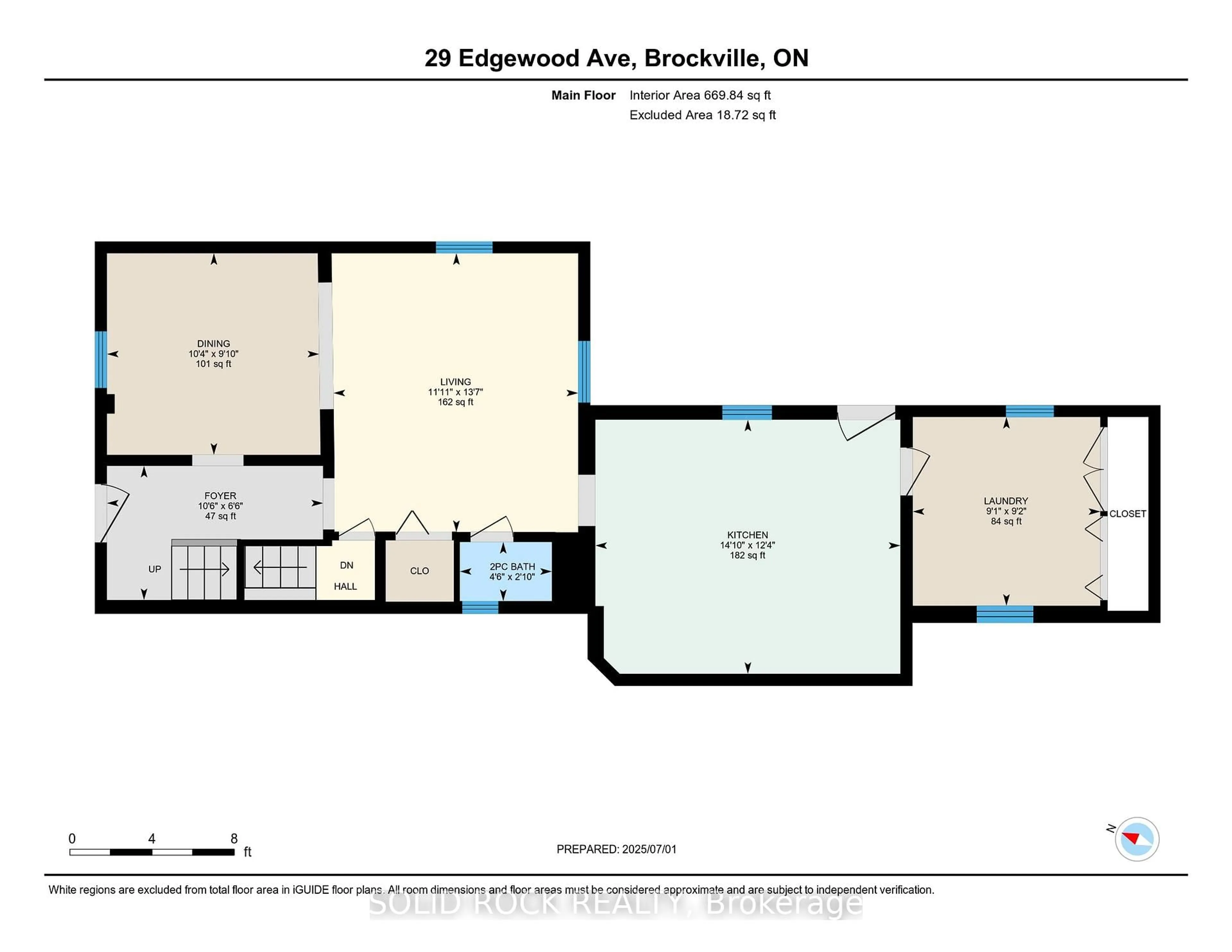 Floor plan for 29 Edgewood Ave, Brockville Ontario K6V 1T5
