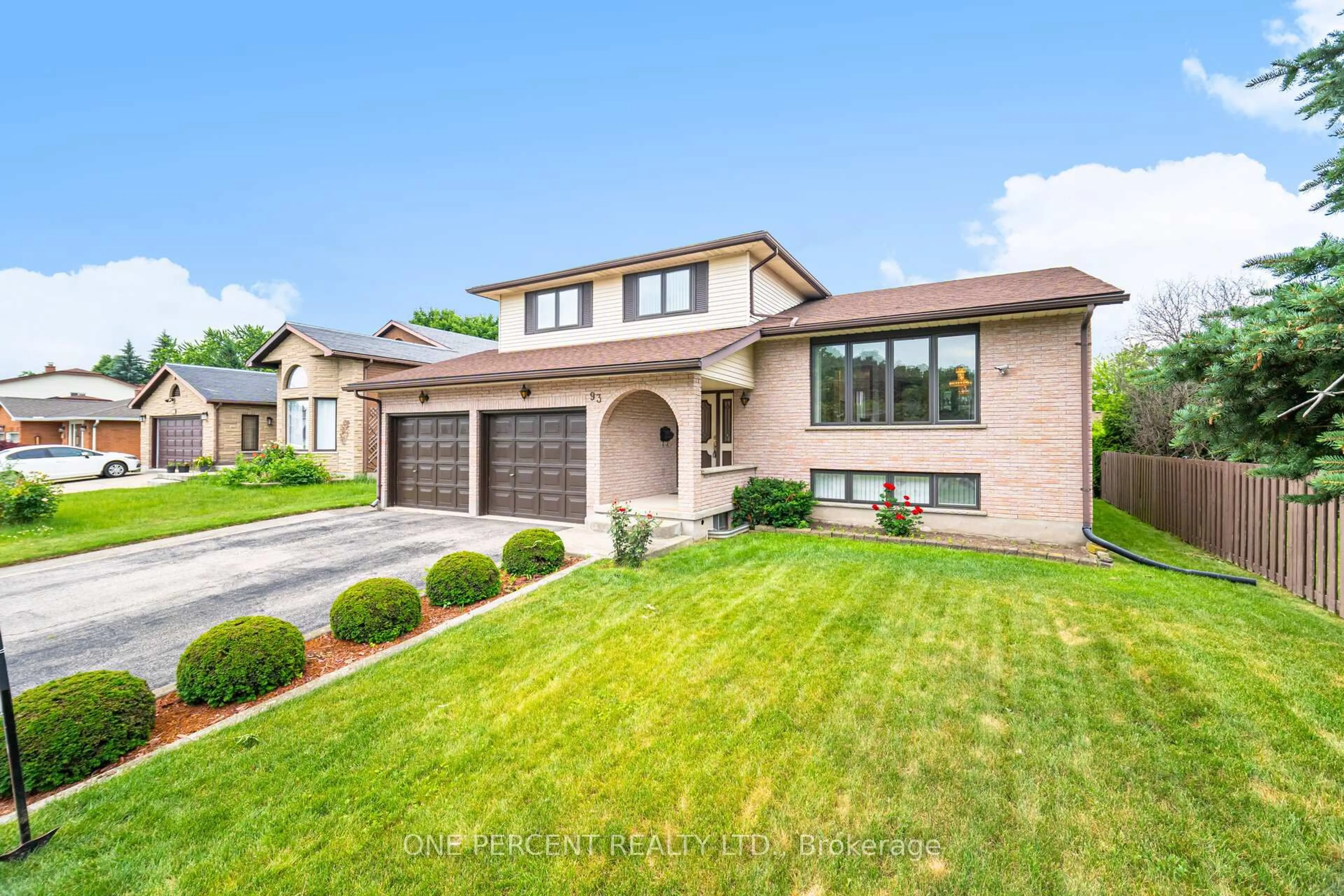 Home with brick exterior material, street for 93 OLD CHICOPEE Dr, Kitchener Ontario N2A 3R7