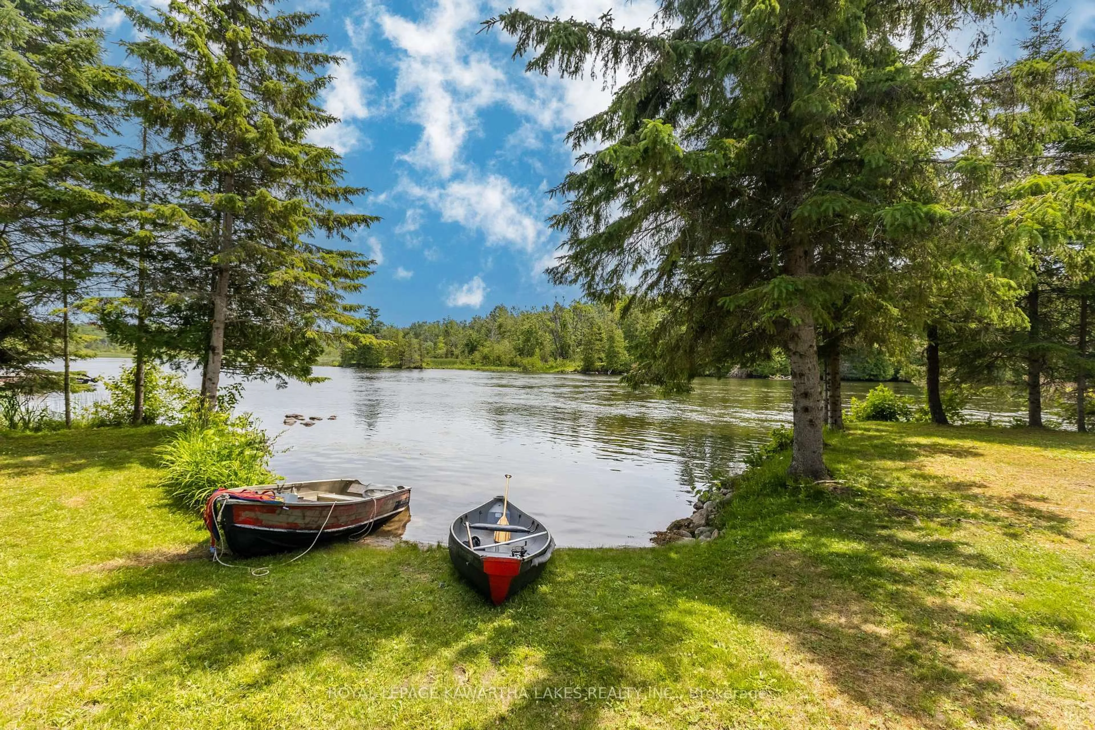 Patio, water/lake/river/ocean view for 94 Coldstream Rd, Kawartha Lakes Ontario K0M 1N0