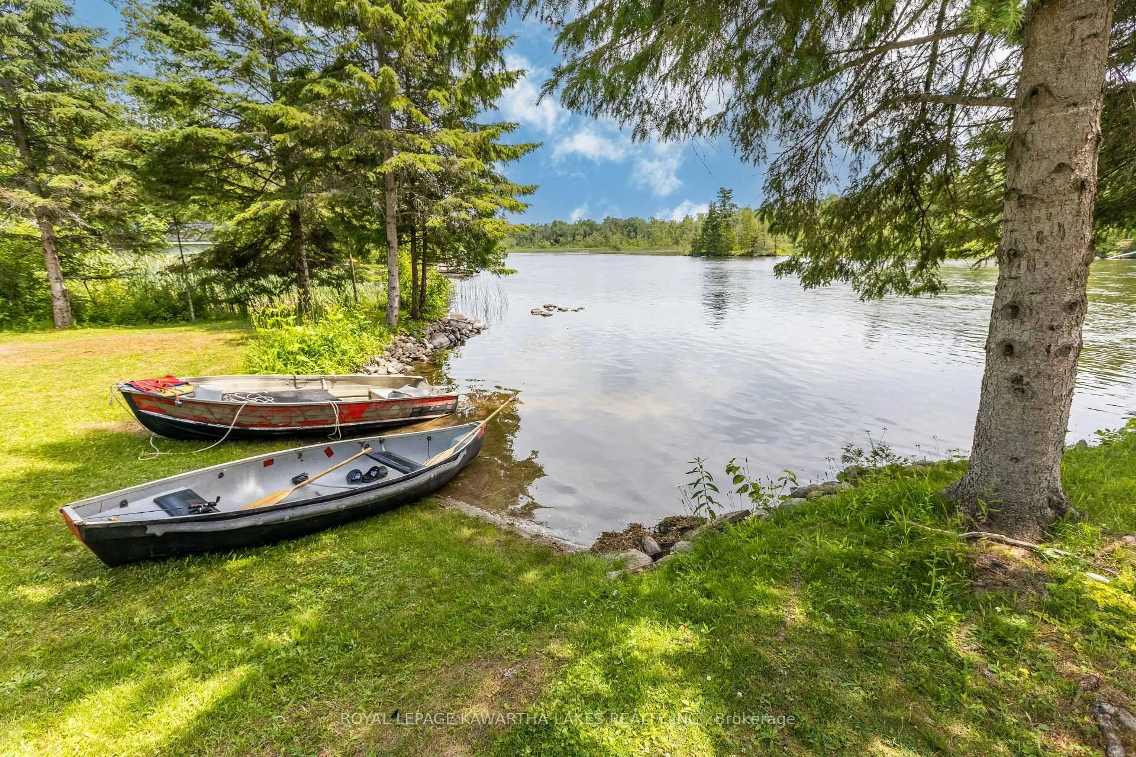 Patio, water/lake/river/ocean view for 94 Coldstream Rd, Kawartha Lakes Ontario K0M 1N0