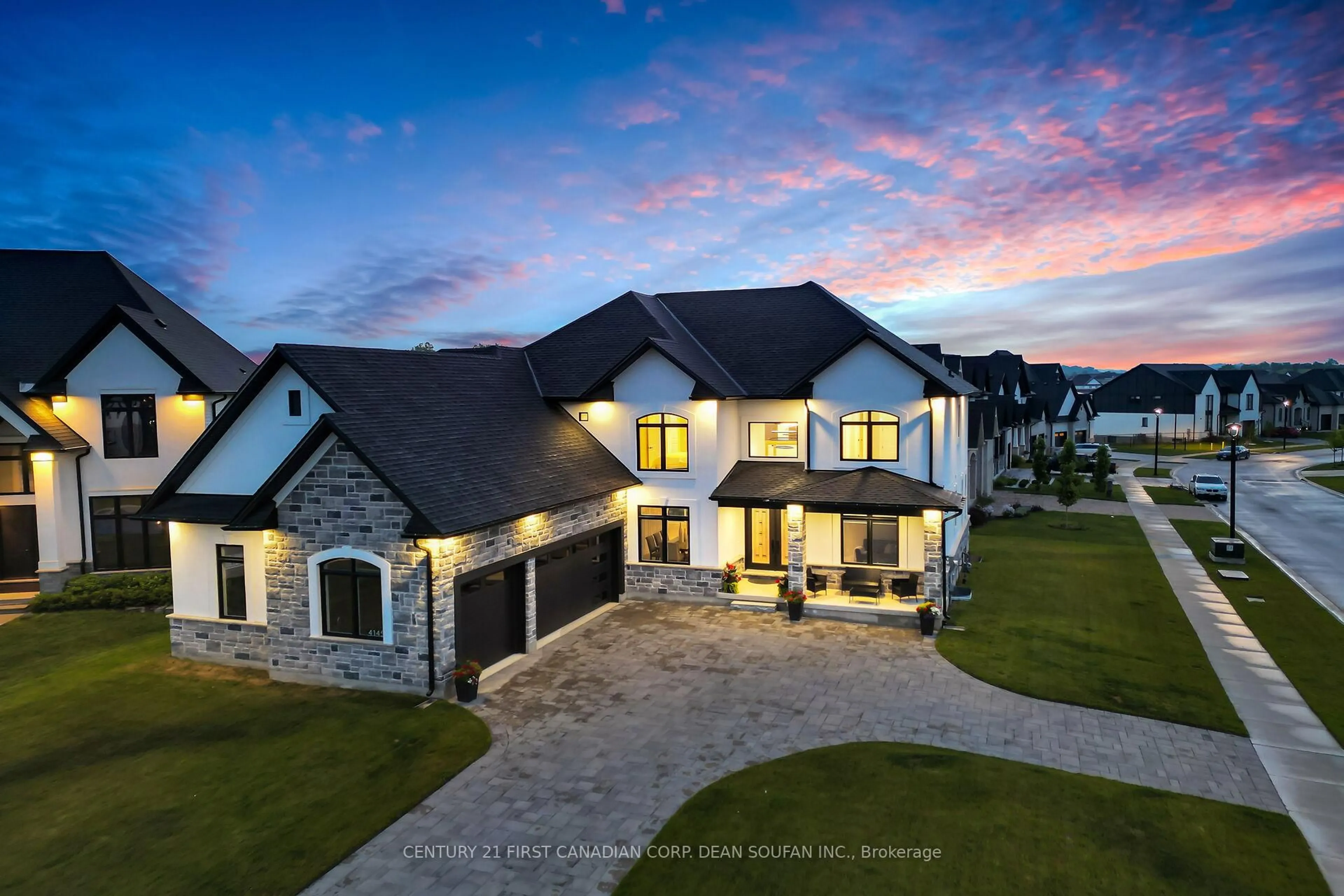 A pic from outside/outdoor area/front of a property/back of a property/a pic from drone, unknown for 4145 Winterberry Pl, London South Ontario N6P 0H6