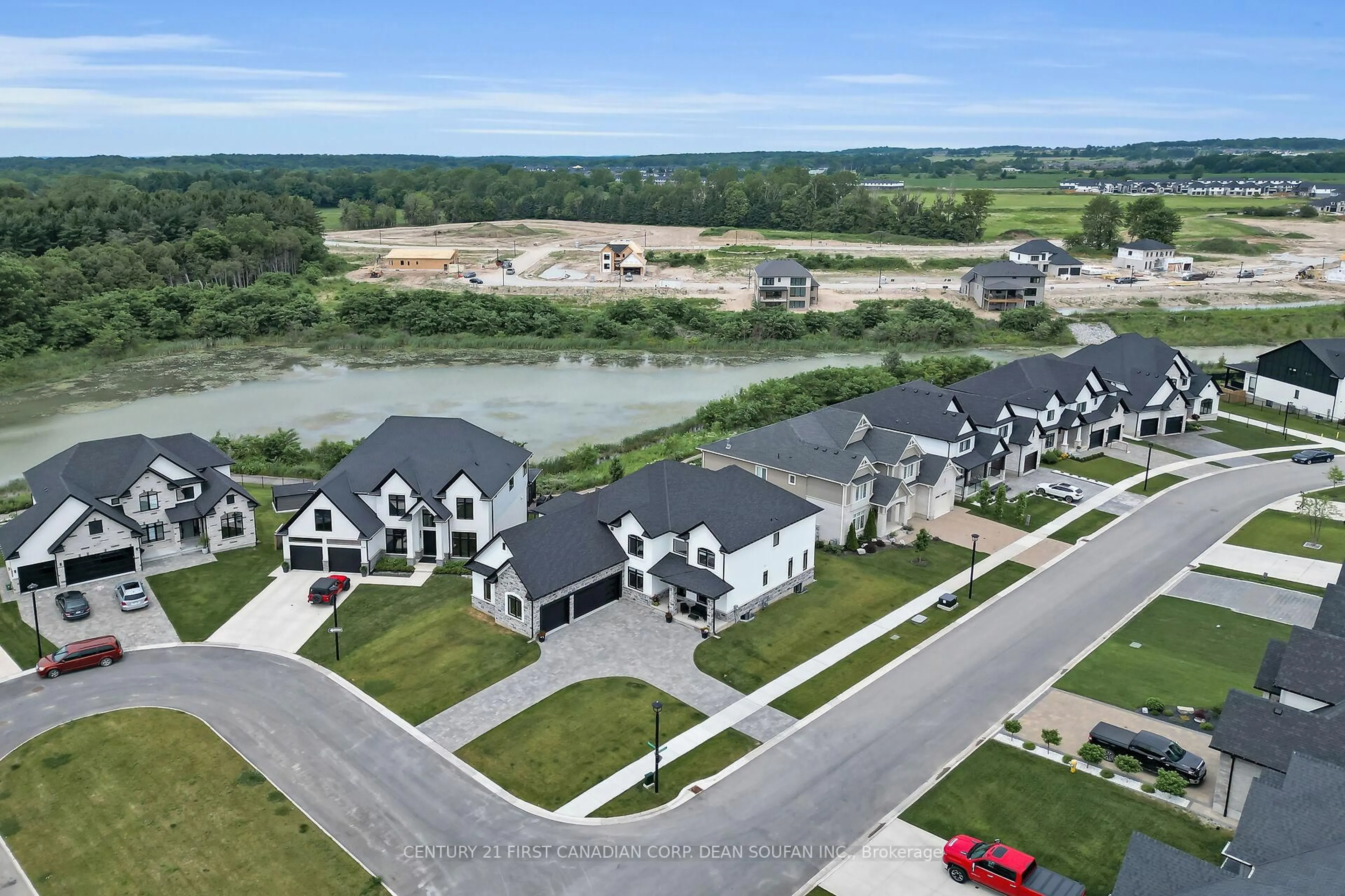 A pic from outside/outdoor area/front of a property/back of a property/a pic from drone, street for 4145 Winterberry Pl, London South Ontario N6P 0H6