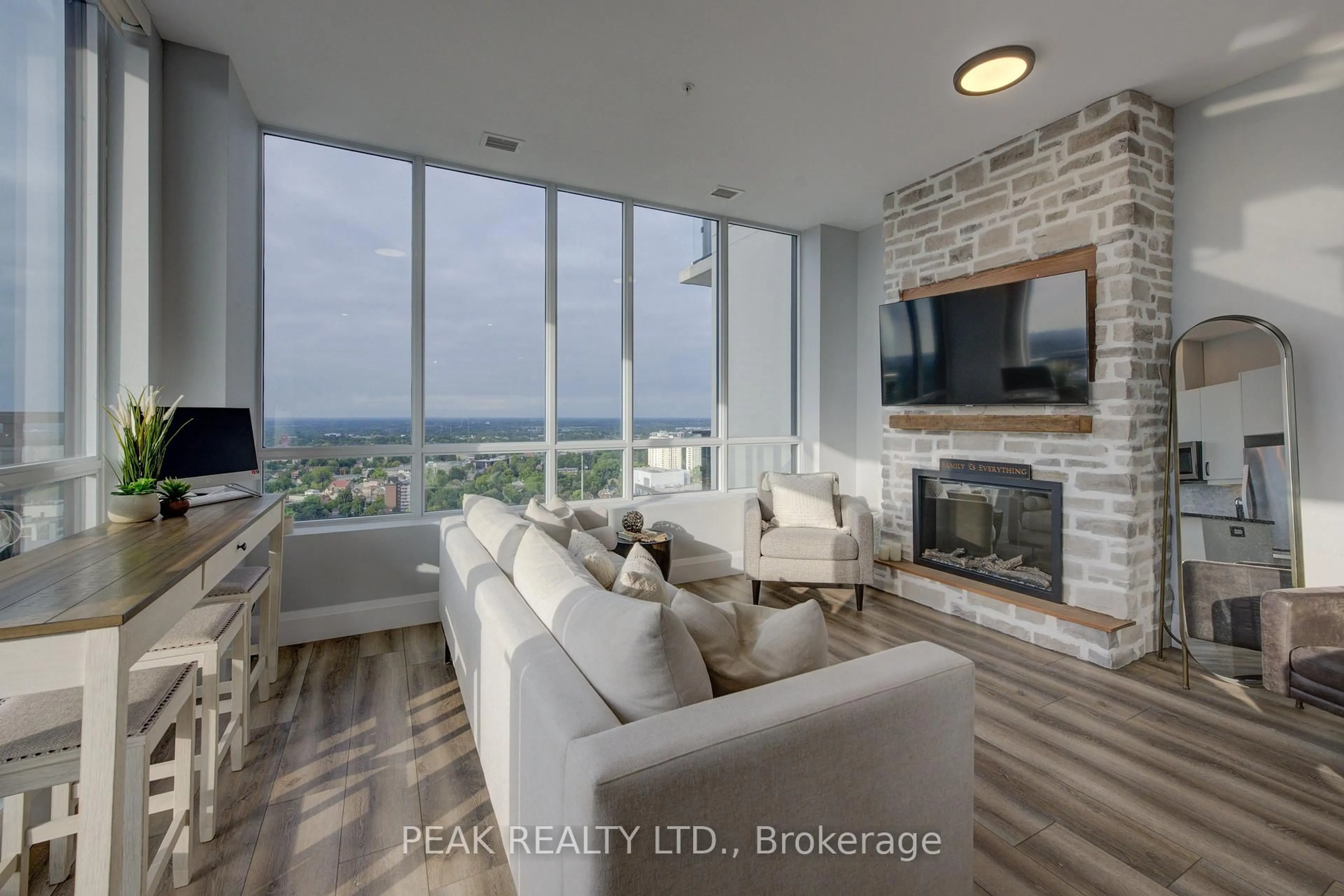 Living room with furniture, unknown for 60 Charles St #2908, Kitchener Ontario N2G 0C9