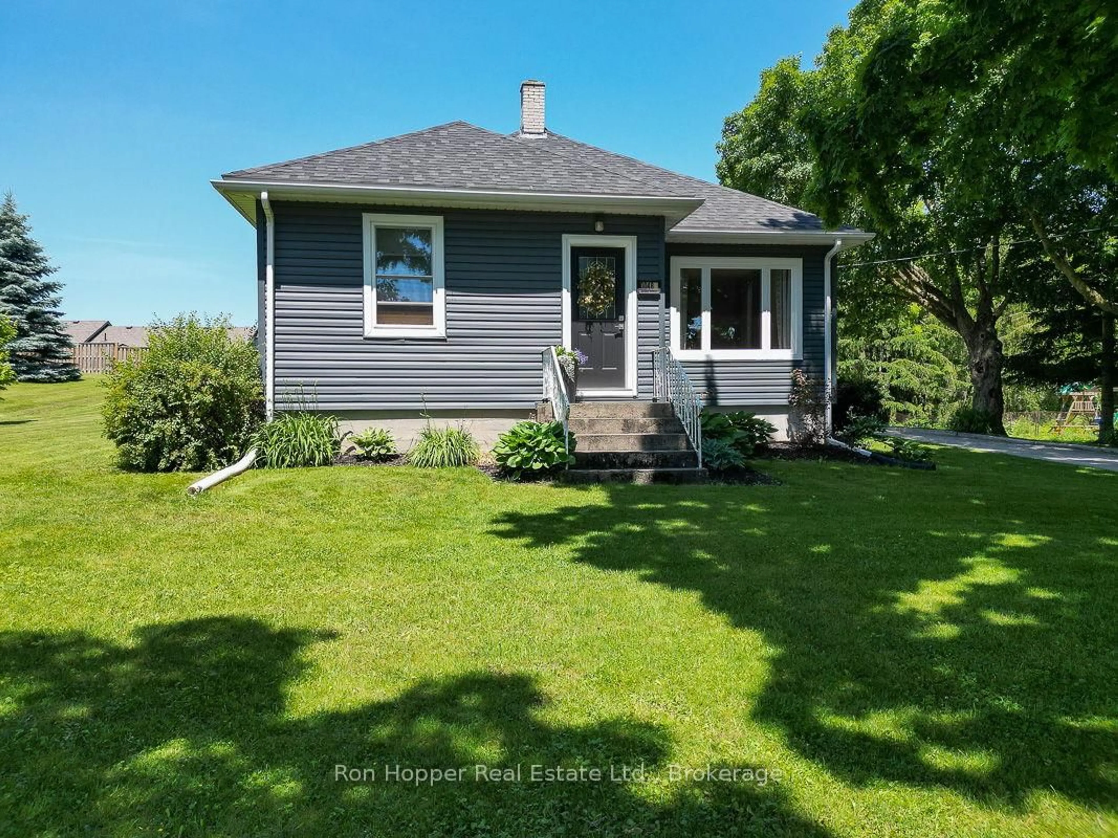 A pic from outside/outdoor area/front of a property/back of a property/a pic from drone, street for 48 Brook St, Arran-Elderslie Ontario N4K 2H2