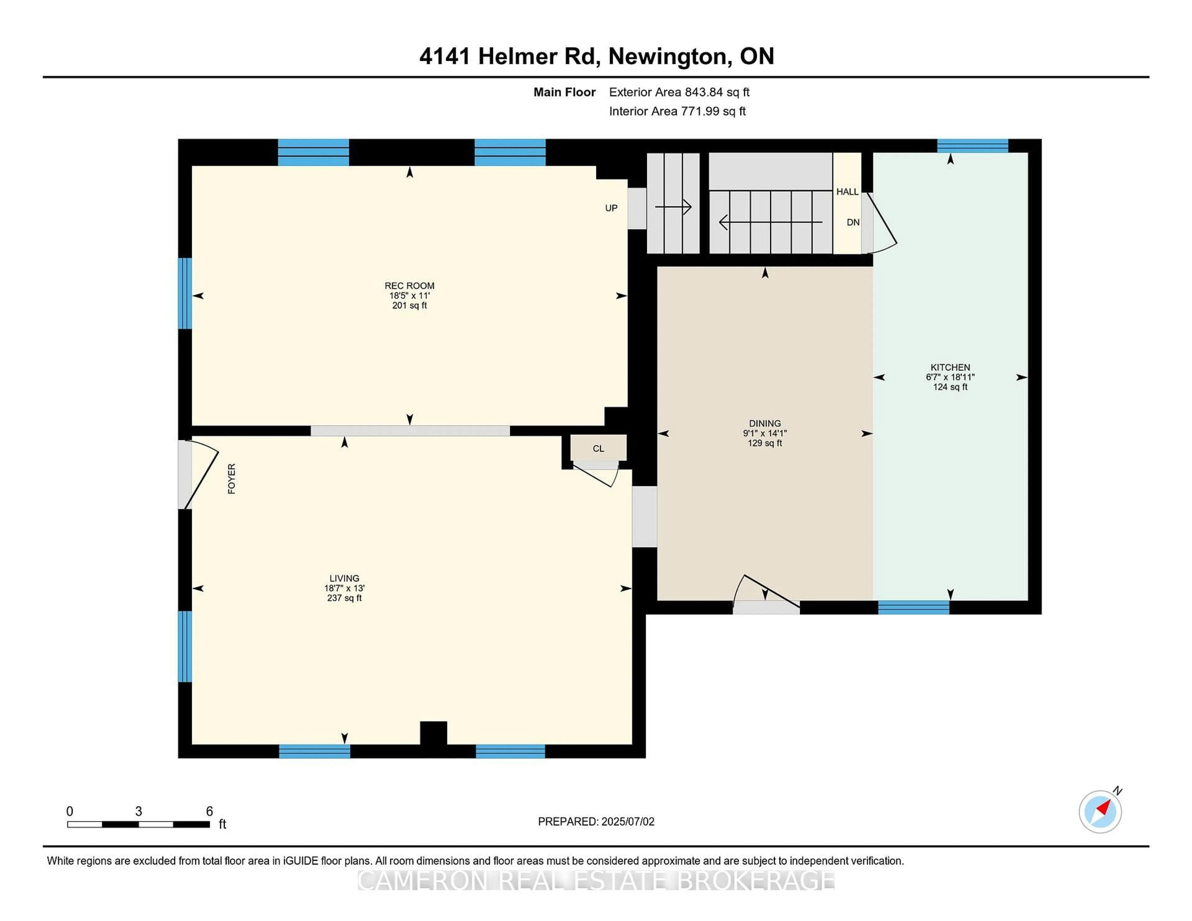 Floor plan for 4141 Helmer Rd, South Stormont Ontario K0C 1Y0